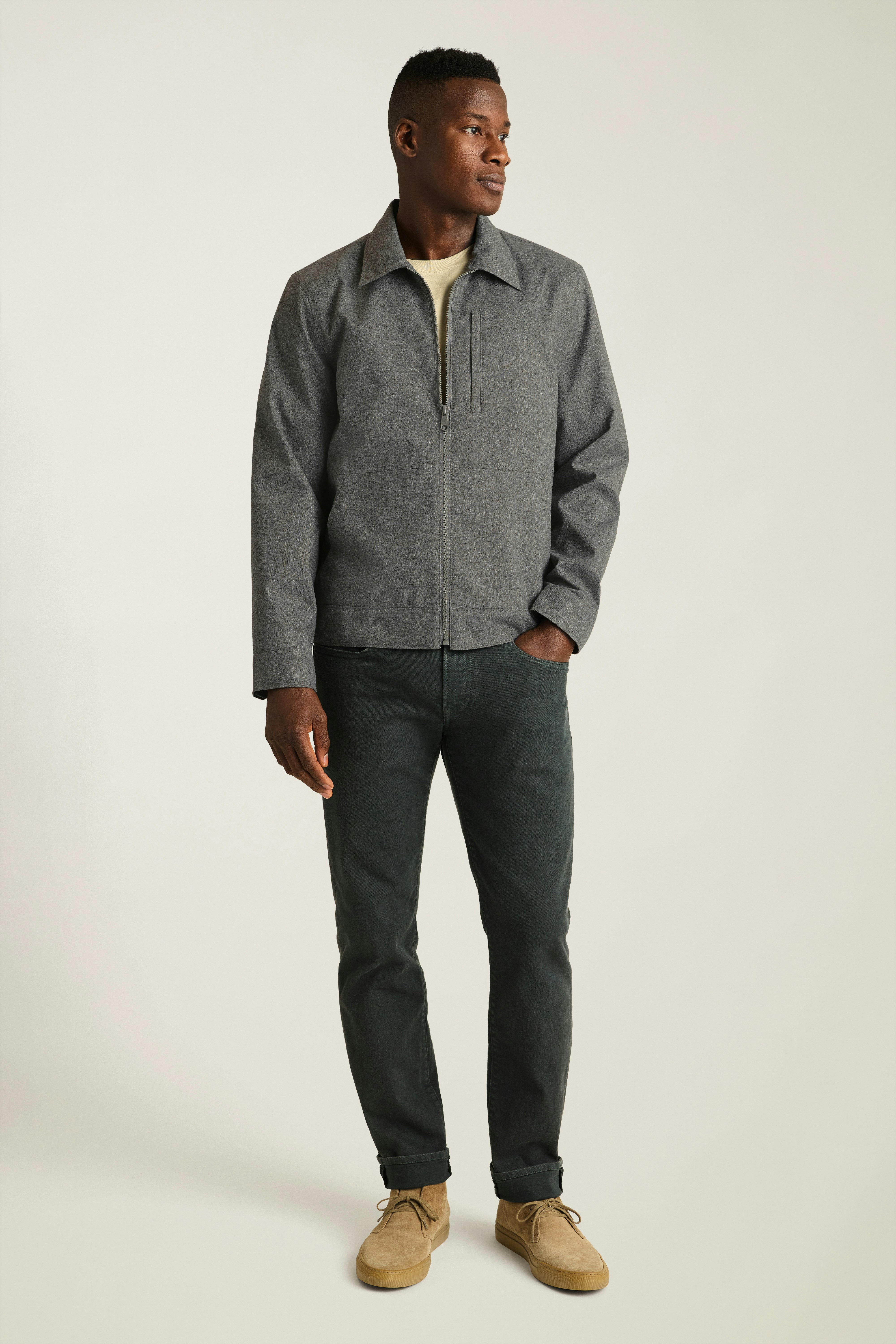 City Slimcker Jacket light grey melange