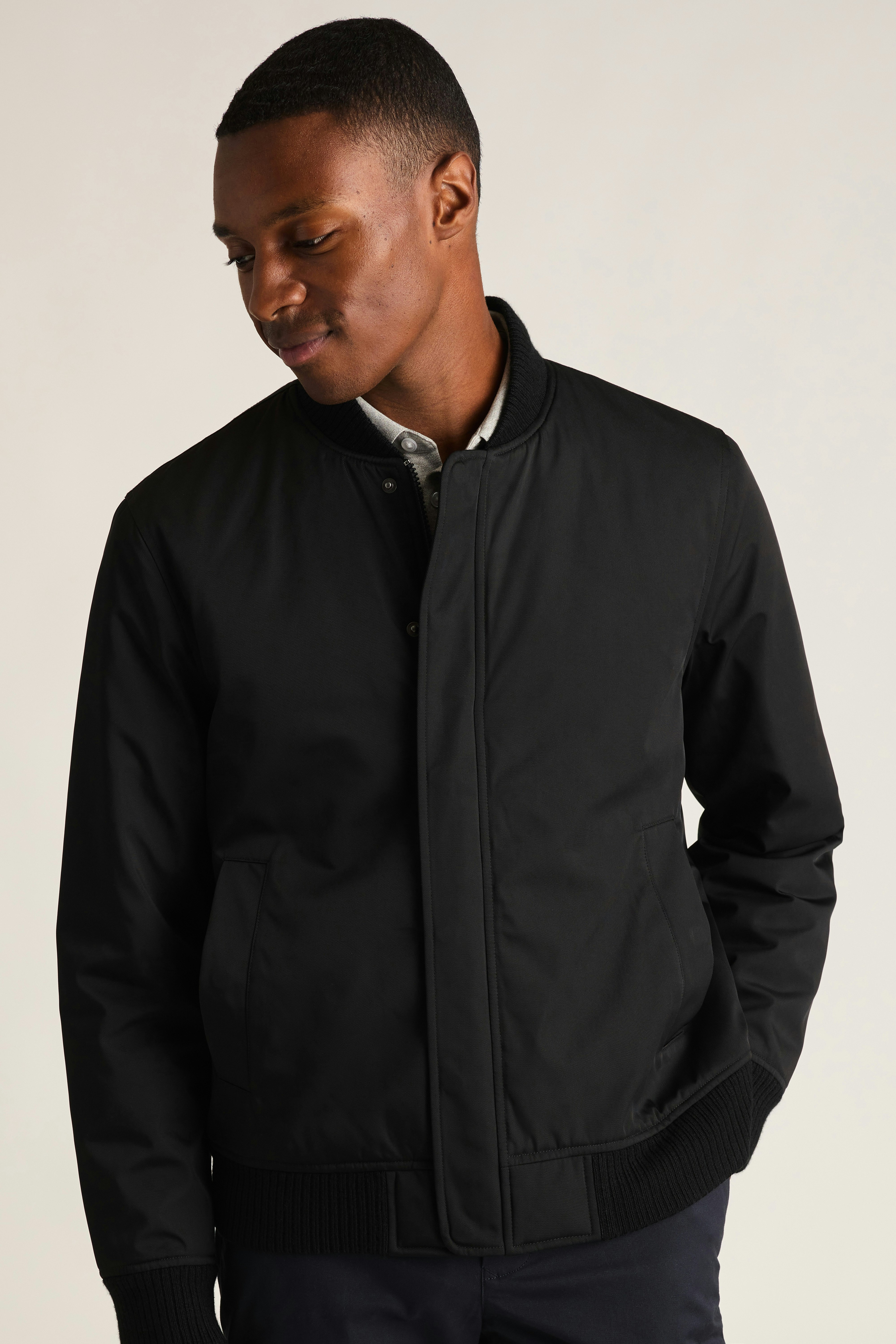 Filled Boulevard Bomber black