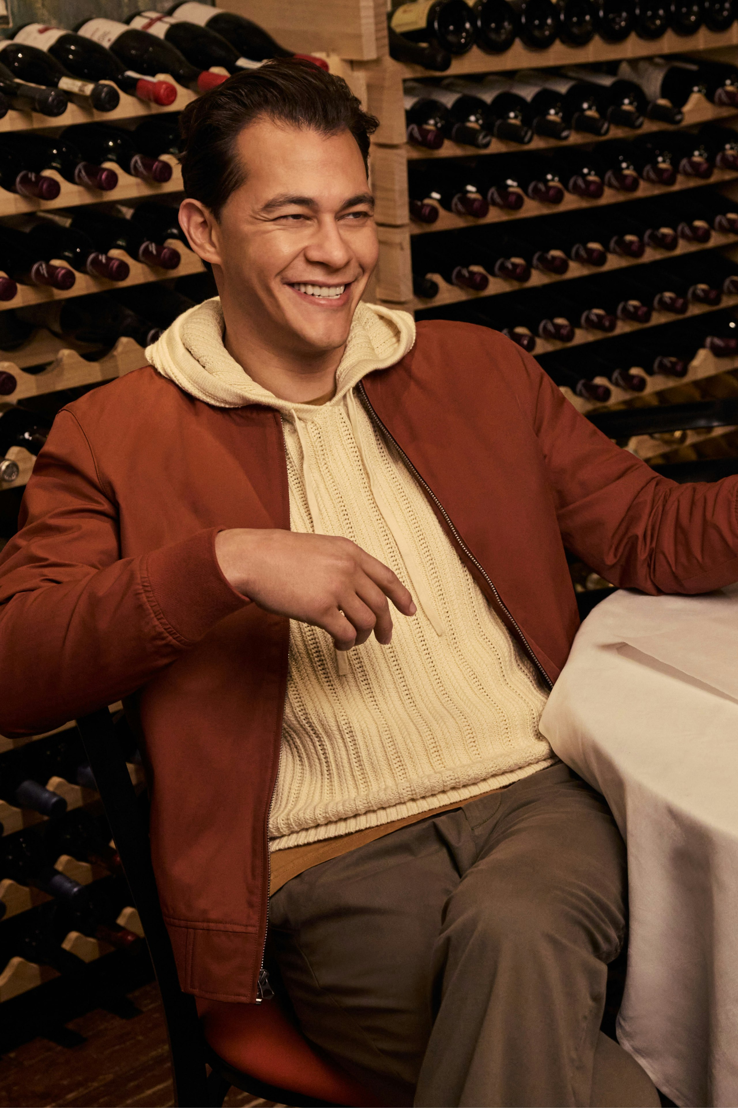 The Boulevard Bomber brandy brown