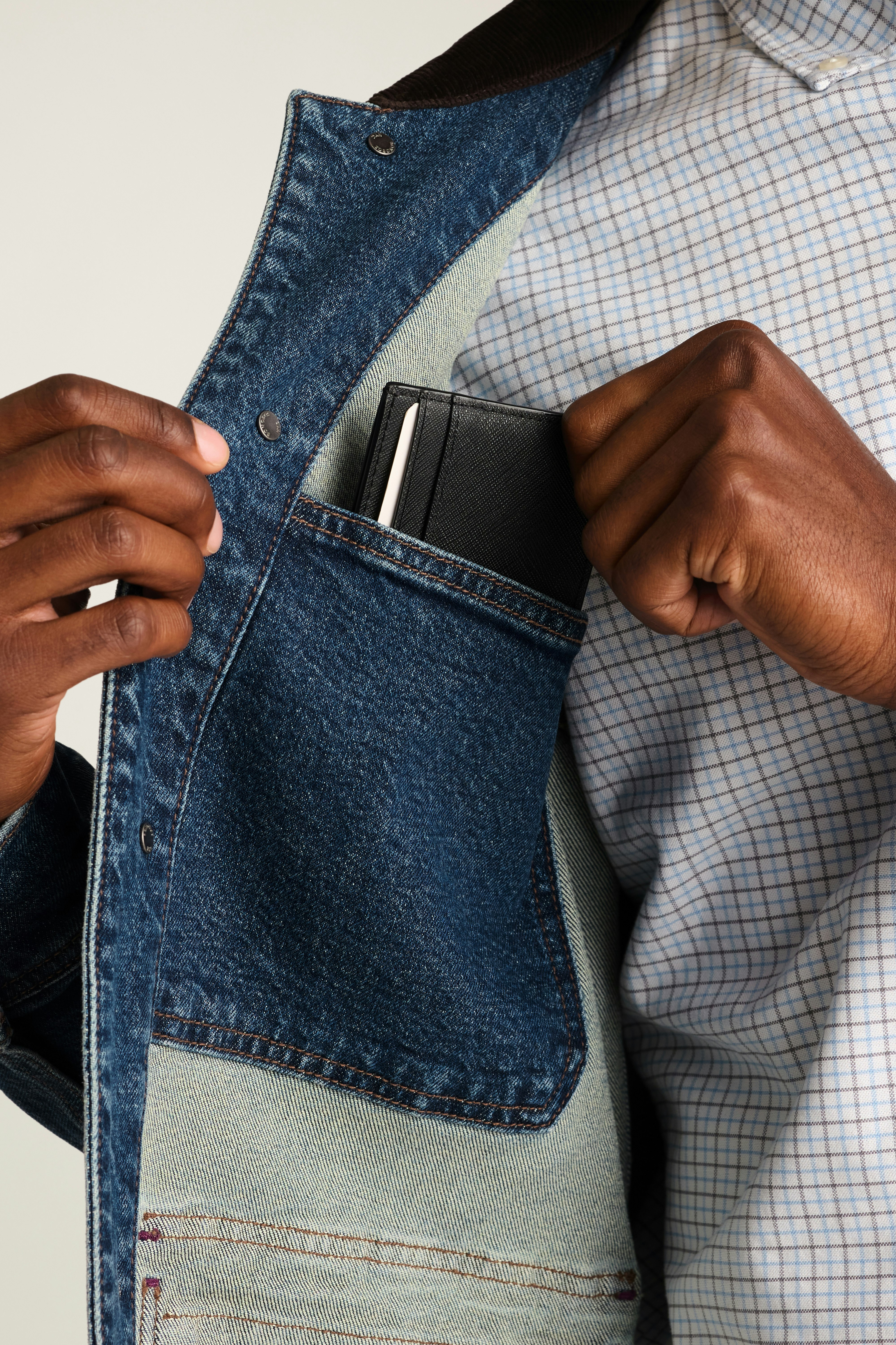 Gramercy Denim Beau Chore Jacket bronxville blue wash