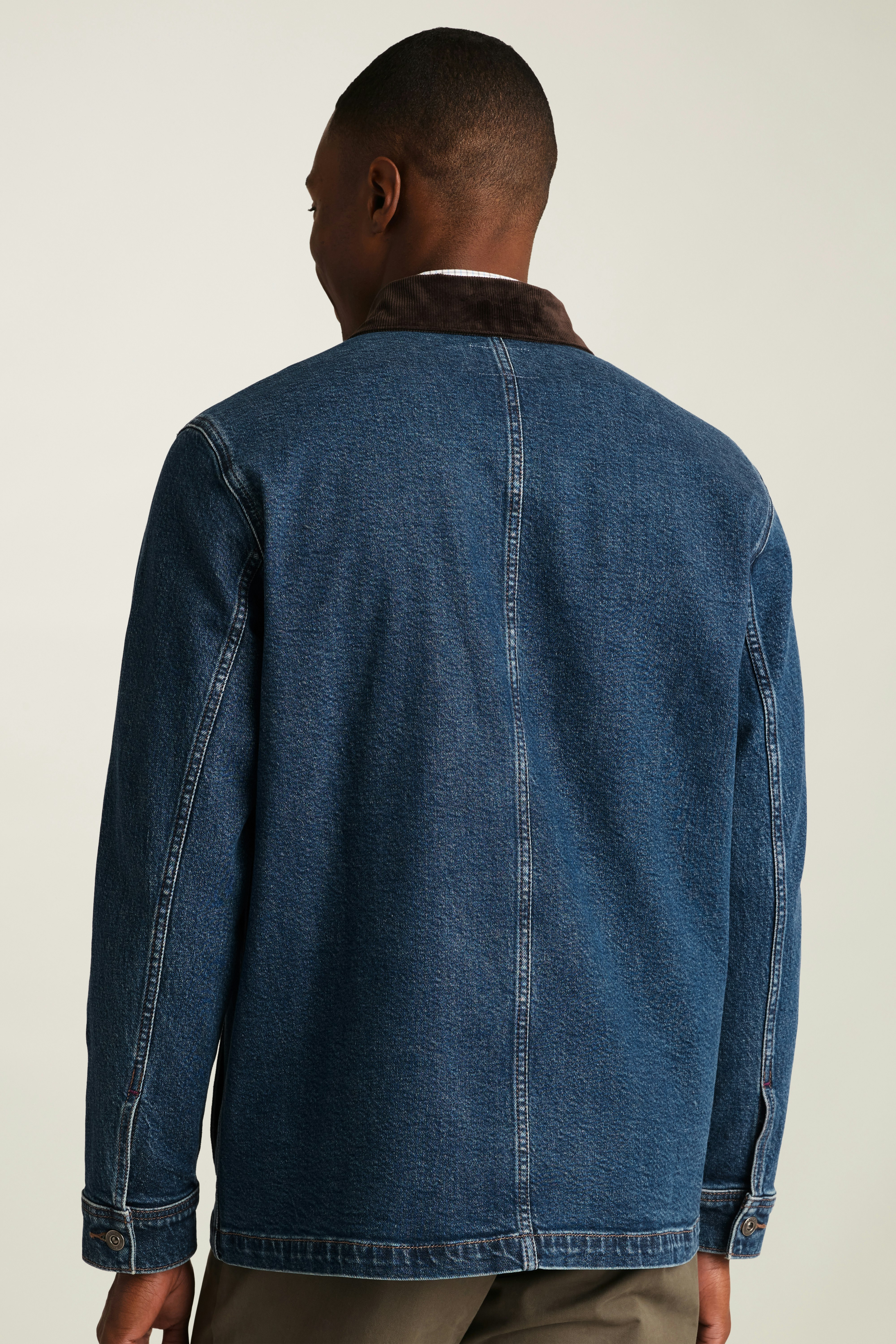 Gramercy Denim Beau Chore Jacket bronxville blue wash