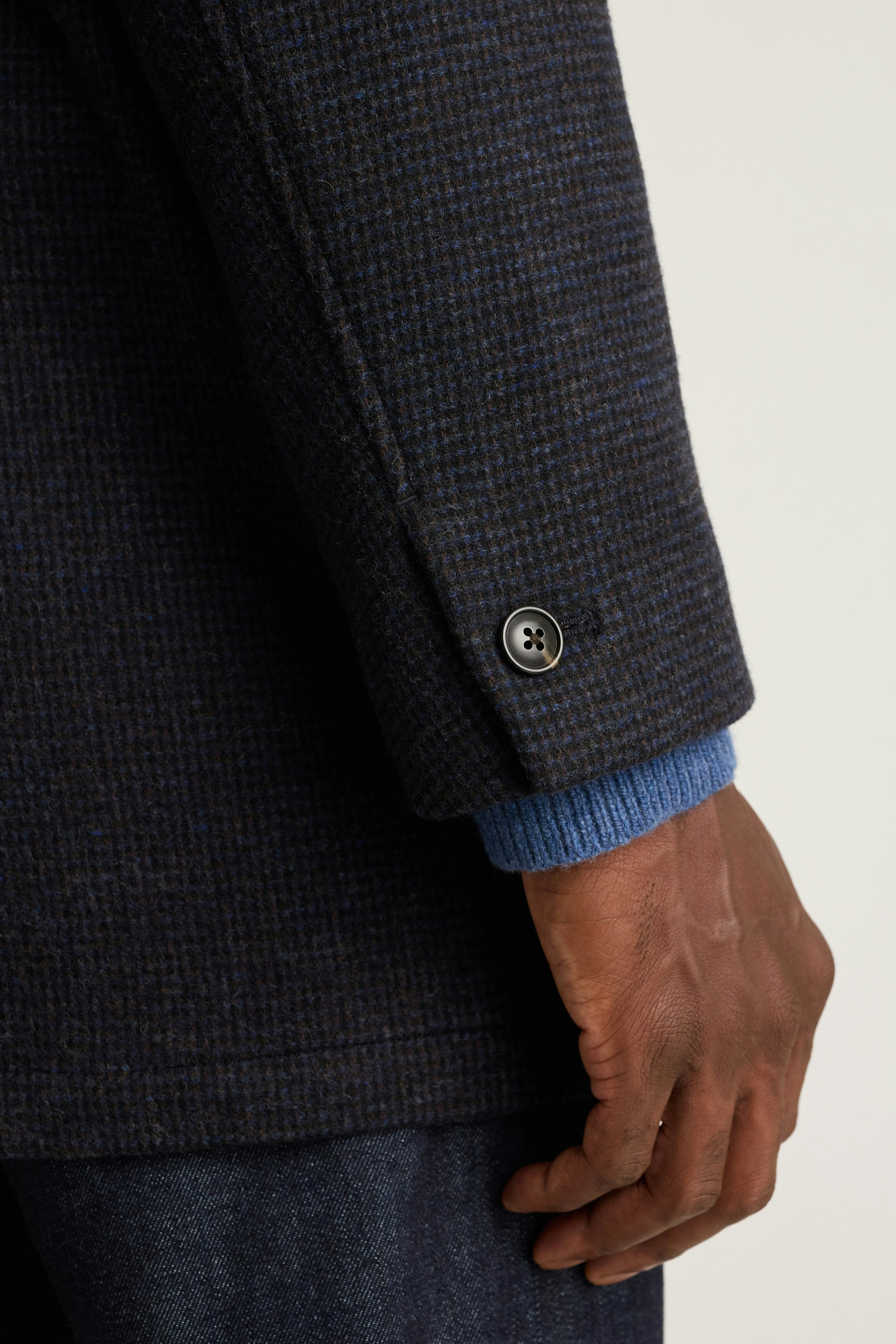 The Italian Wool Car Coat navy blue