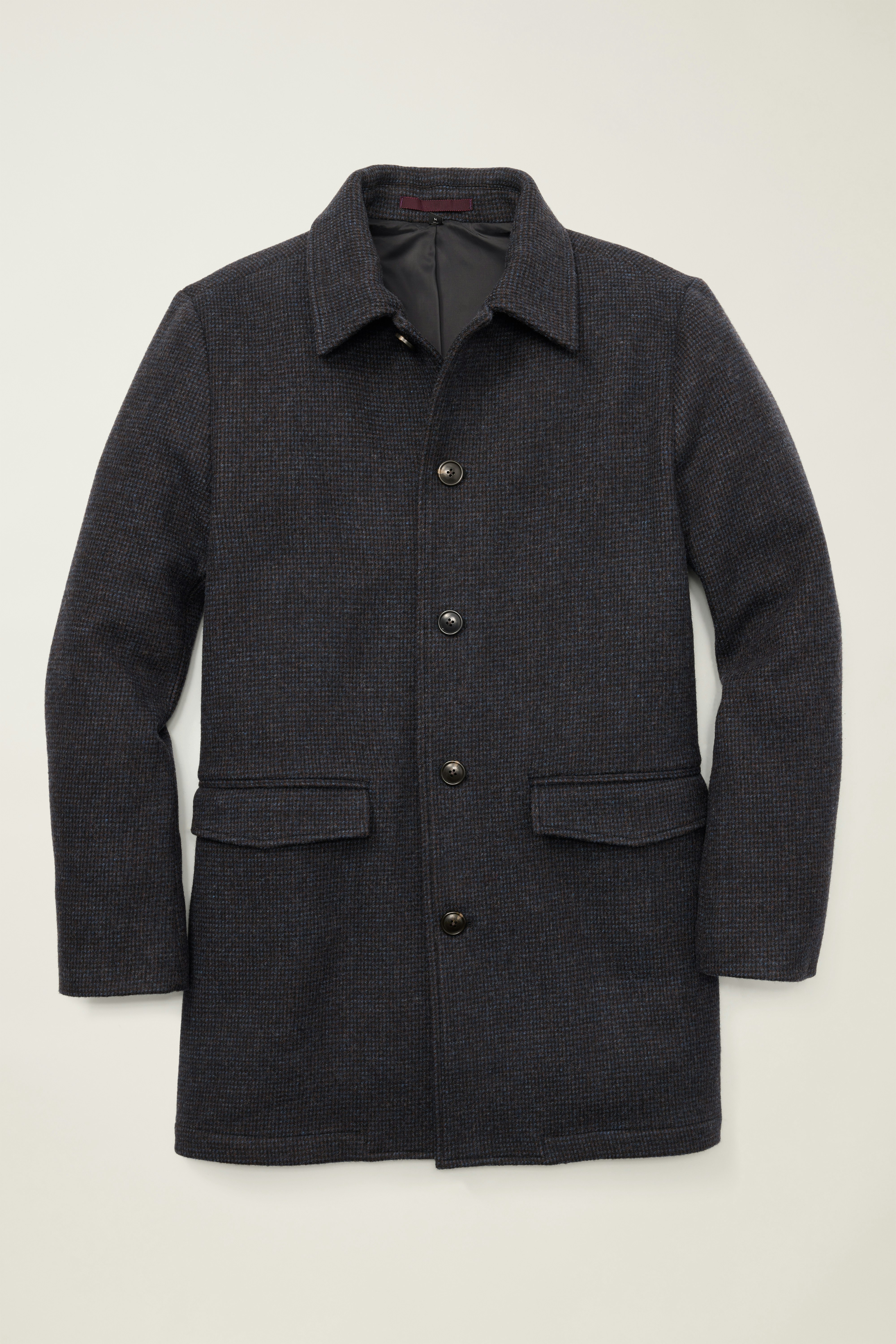 The Italian Wool Car Coat navy blue