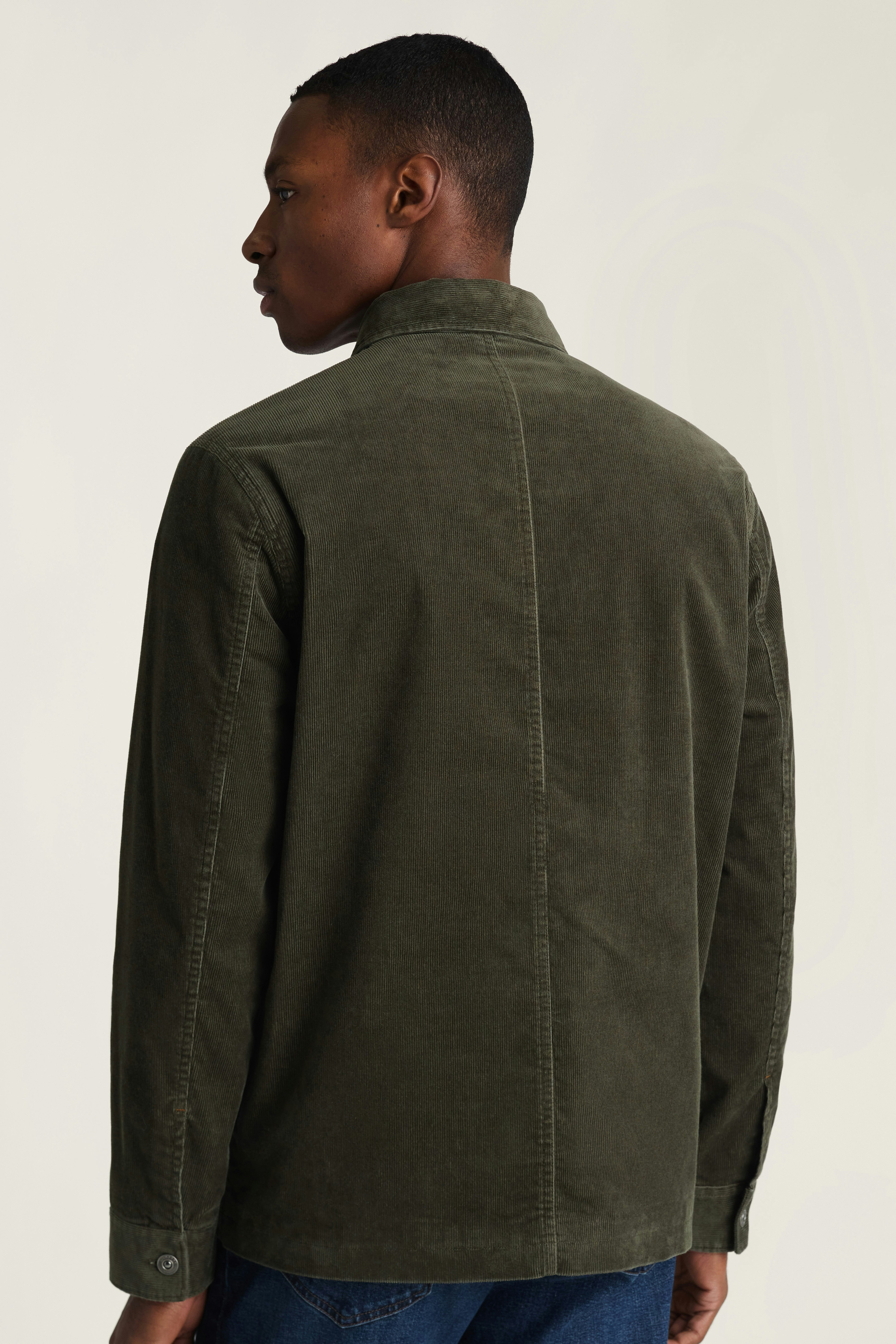 Cord Beau Chore Jacket deep forest green