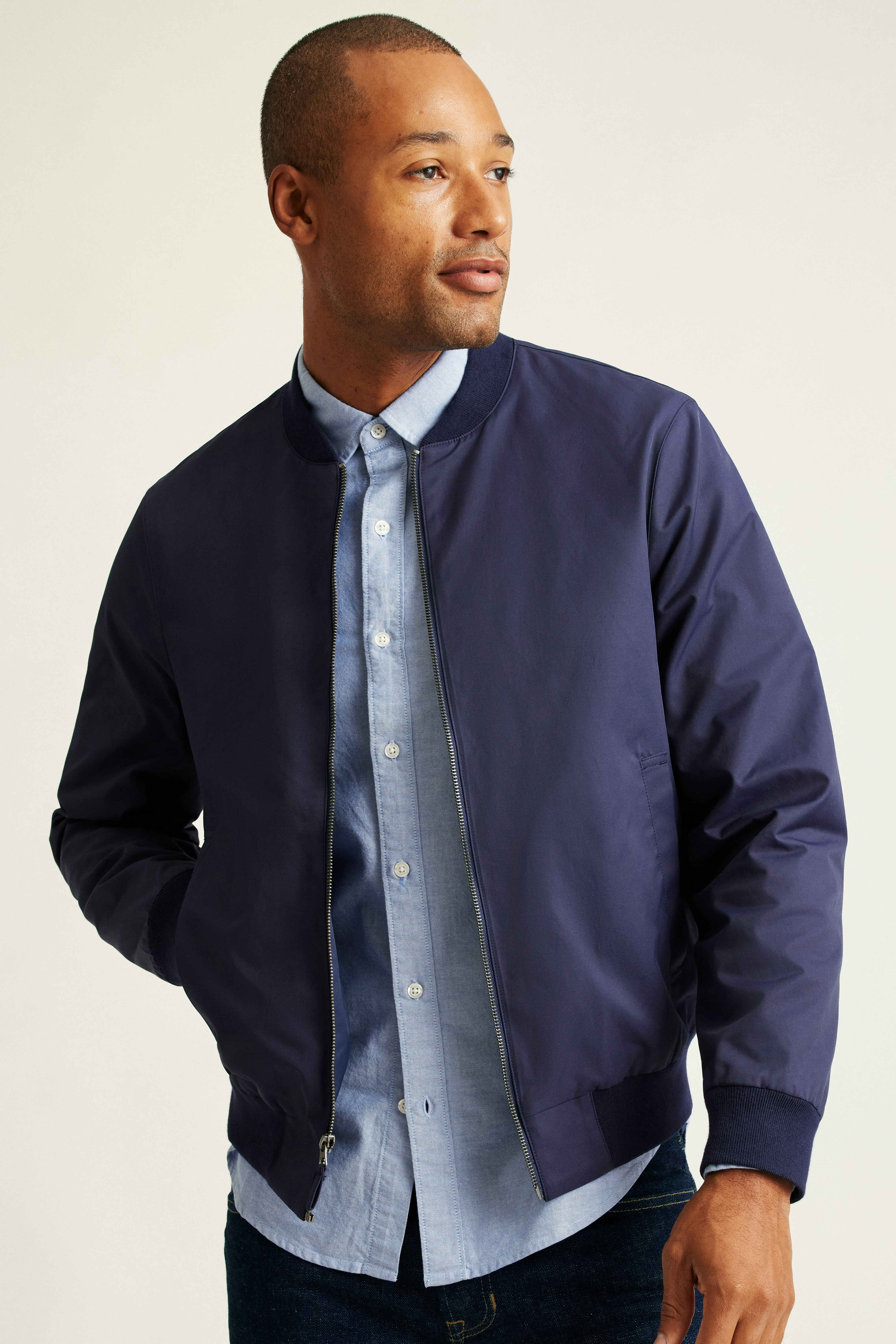 The Boulevard Bomber maritime blue