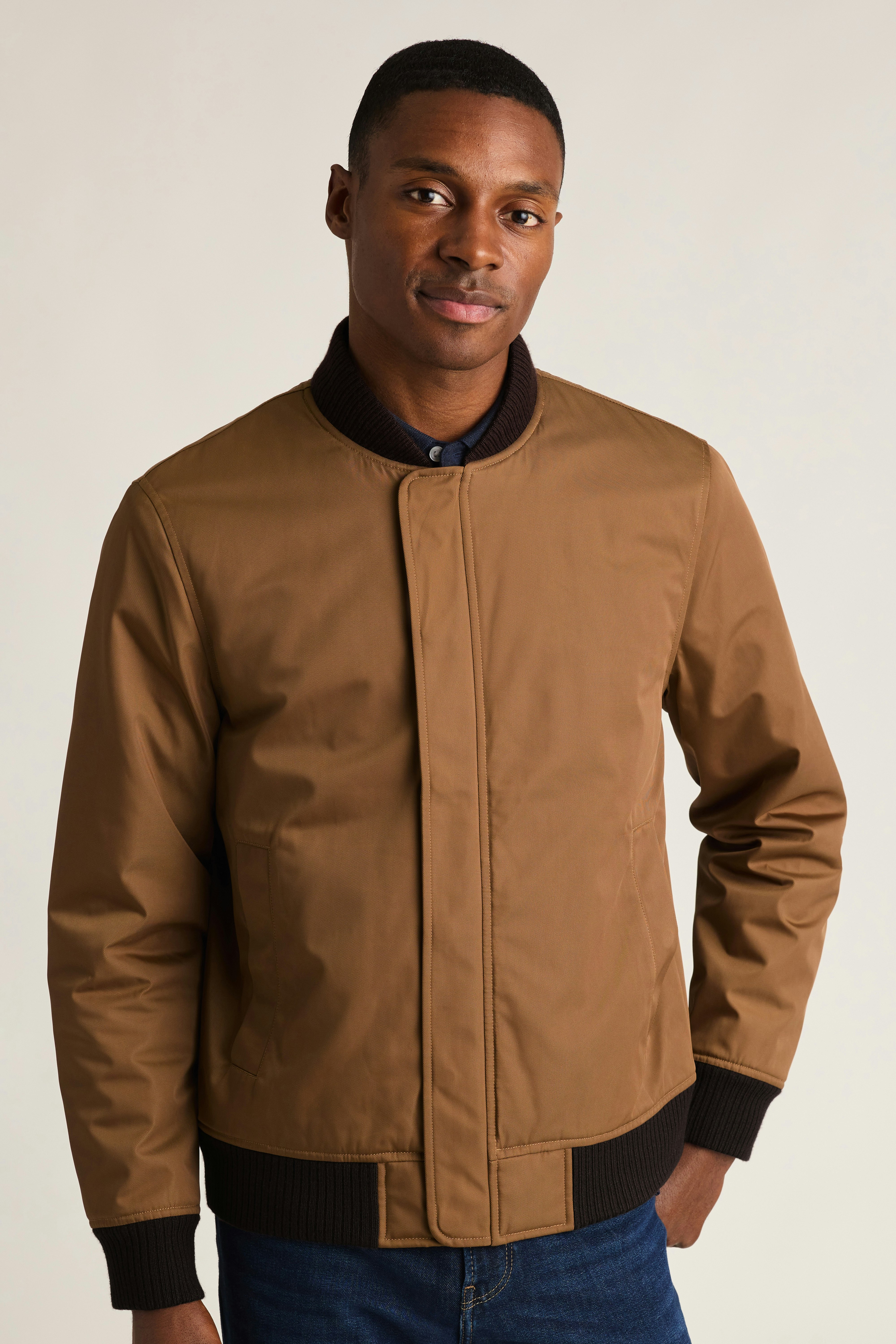 Filled Boulevard Bomber chestnut