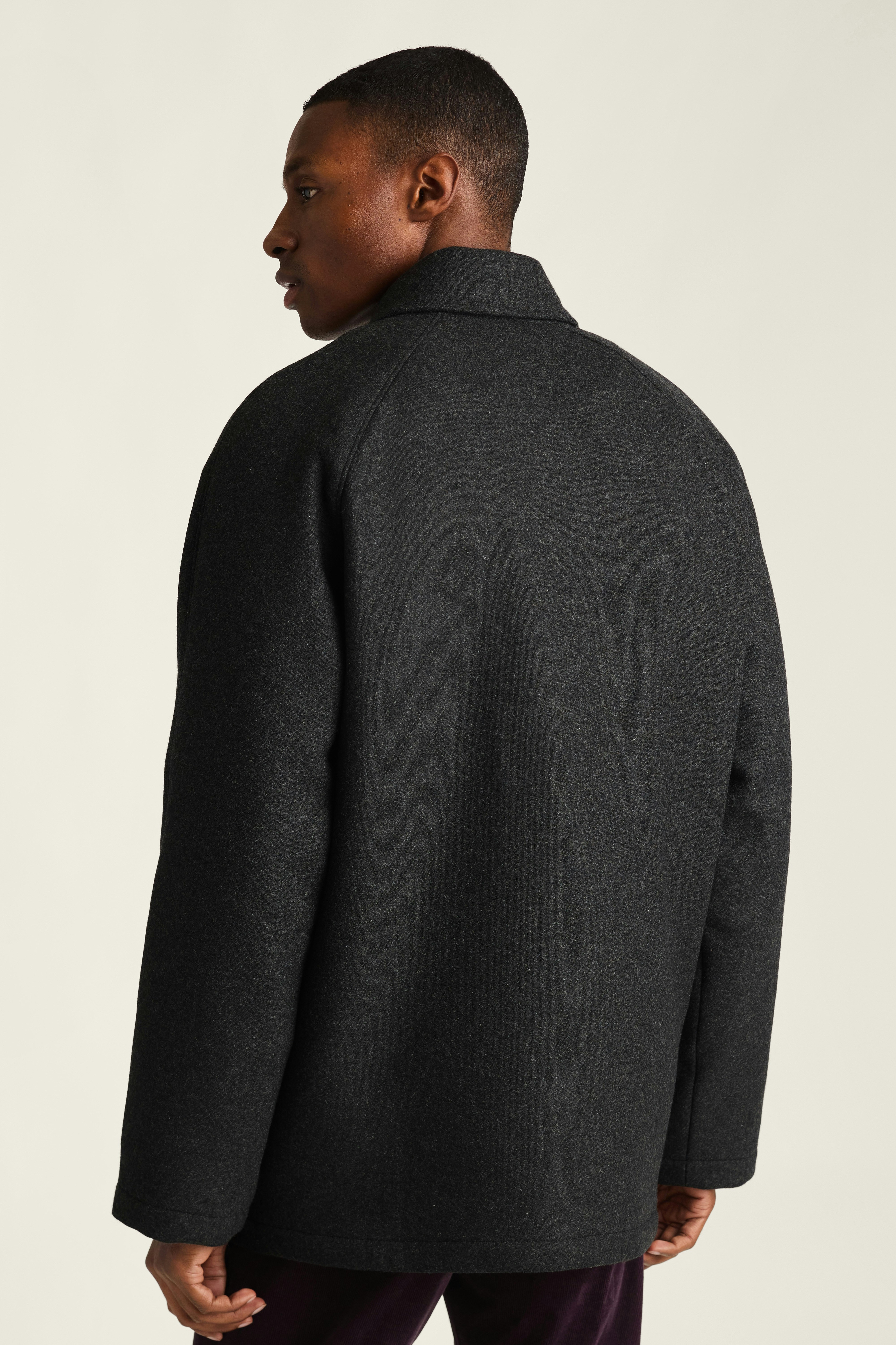 The Italian Wool Field Jacket grey twill