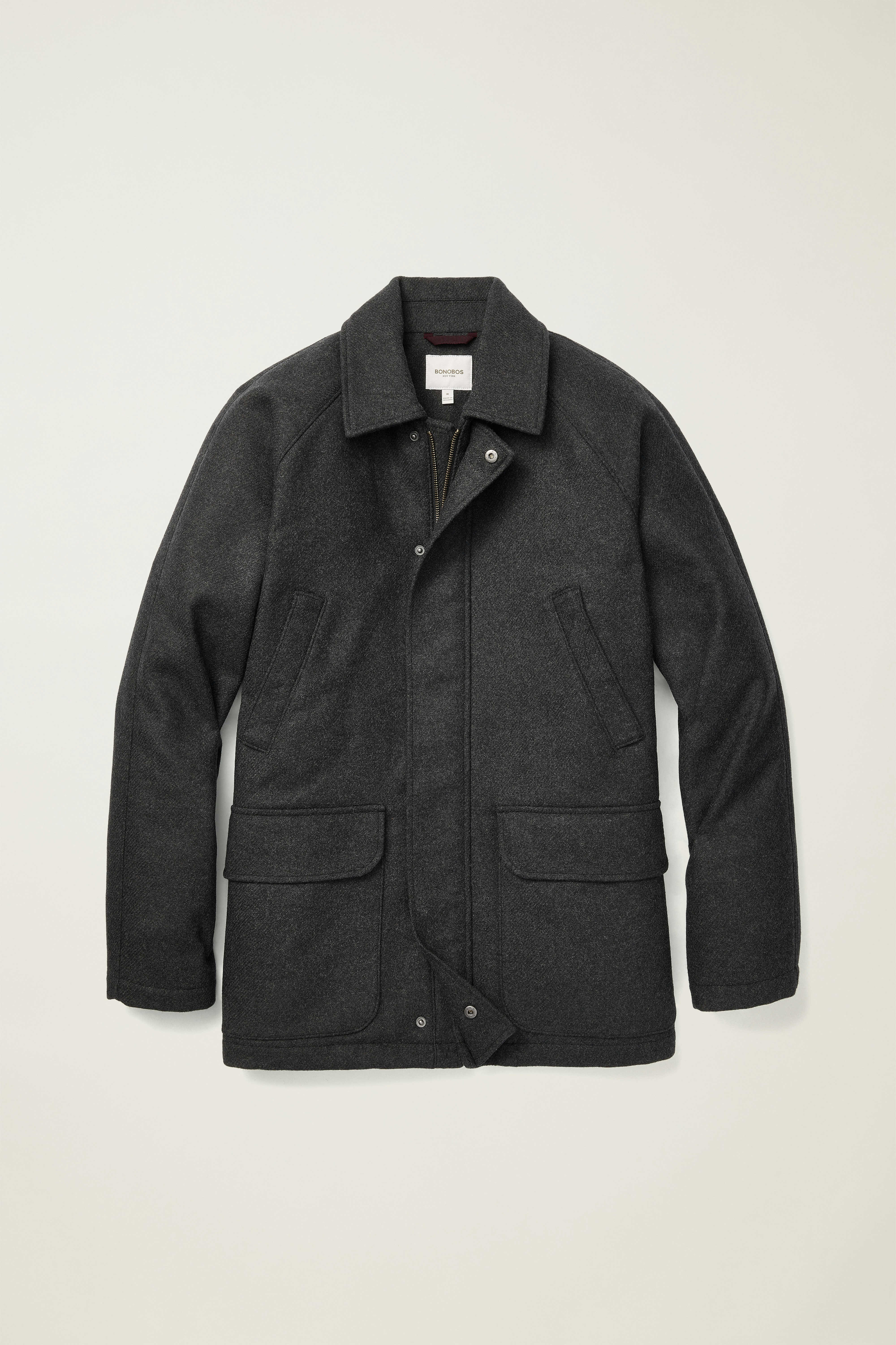 The Italian Wool Field Jacket grey twill