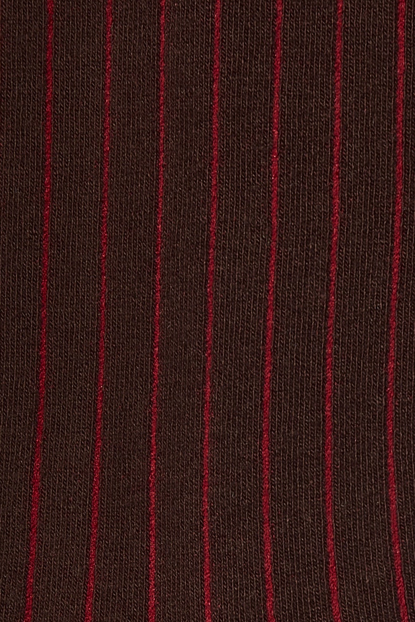 Soft Everyday Socks brown plaited stripe