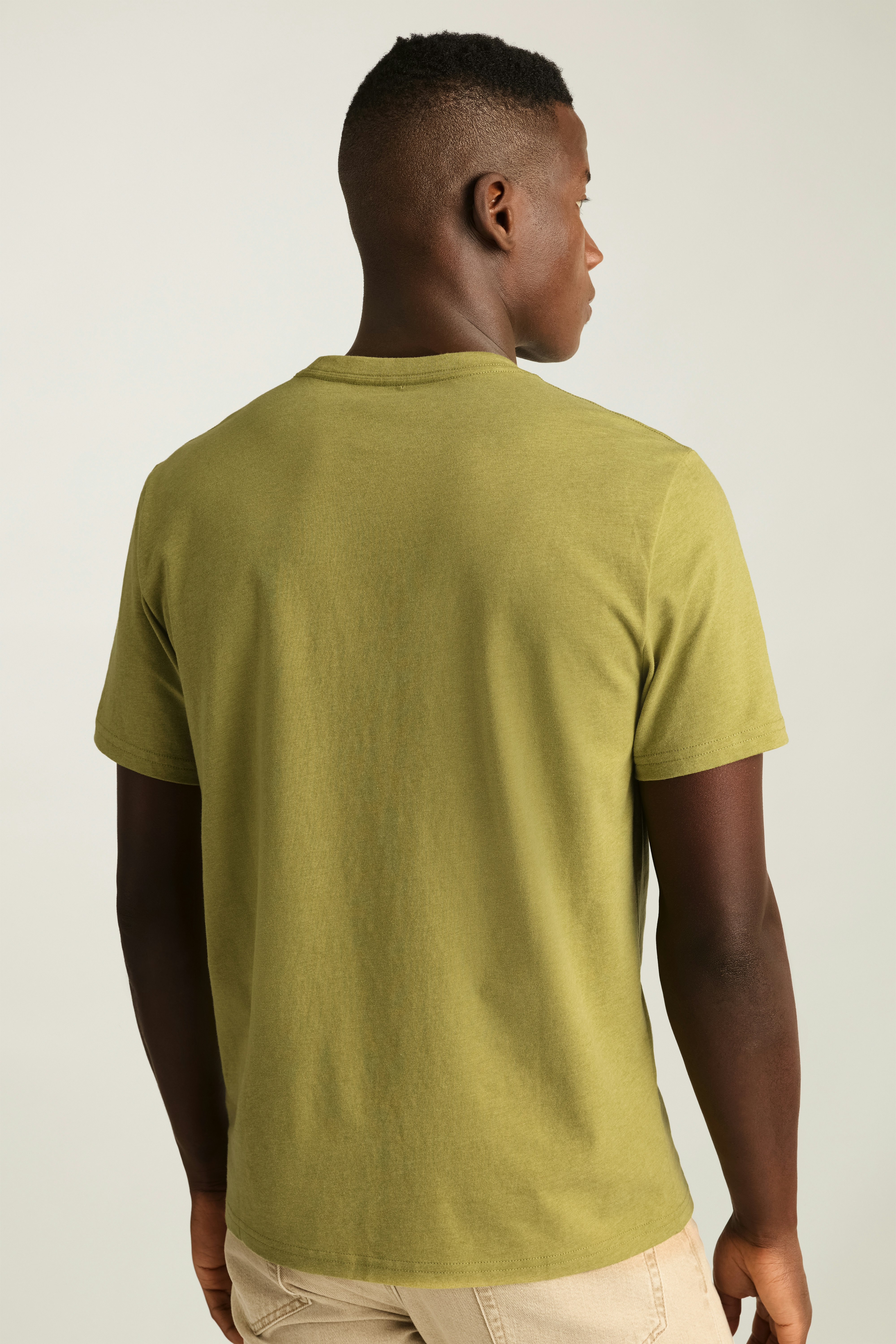 Forever Soft Cotton Tee mid green heather