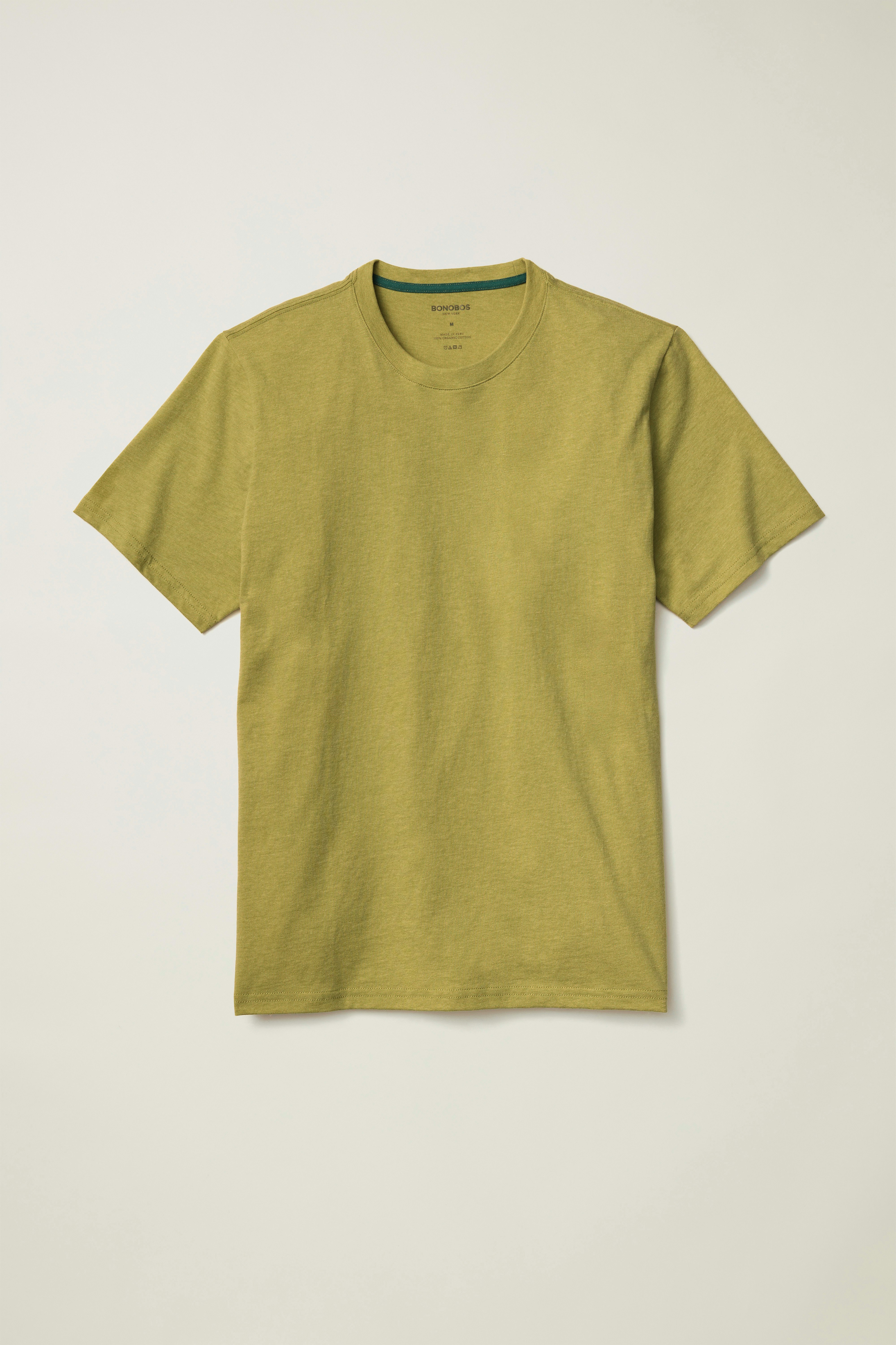 Forever Soft Cotton Tee mid green heather