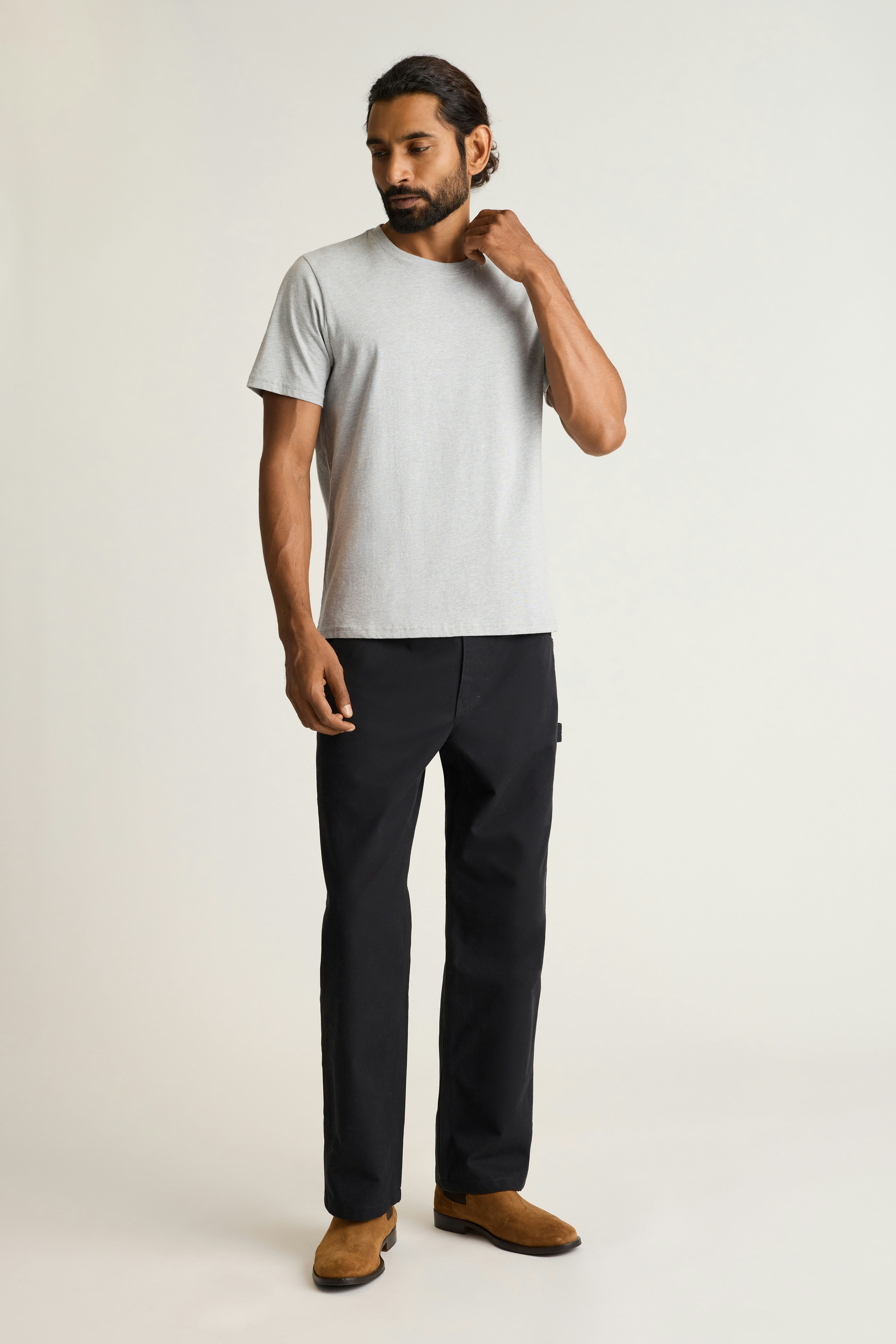 Forever Soft Cotton Tee heather grey