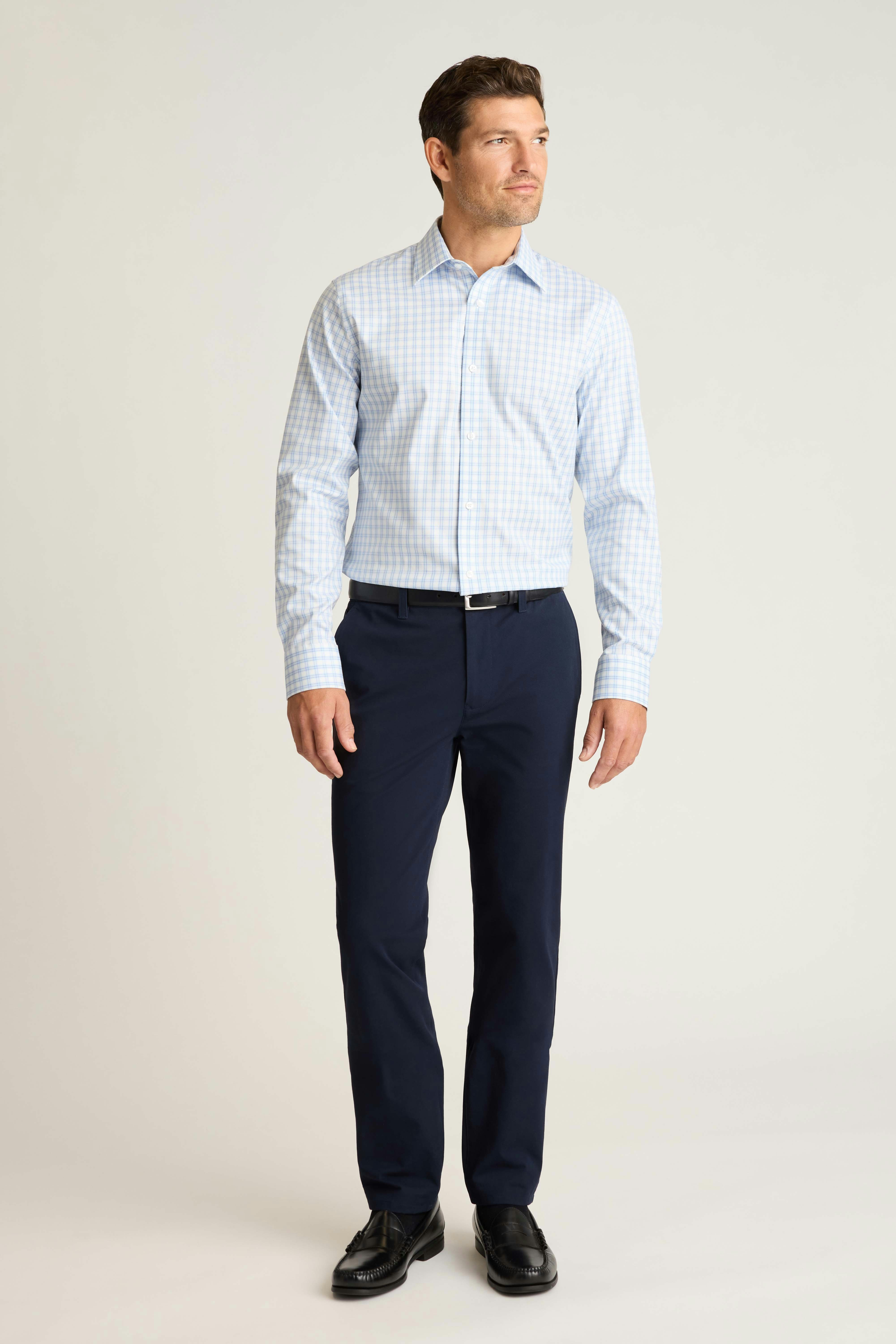 Weekday Warrior Dress Shirt blue haller check