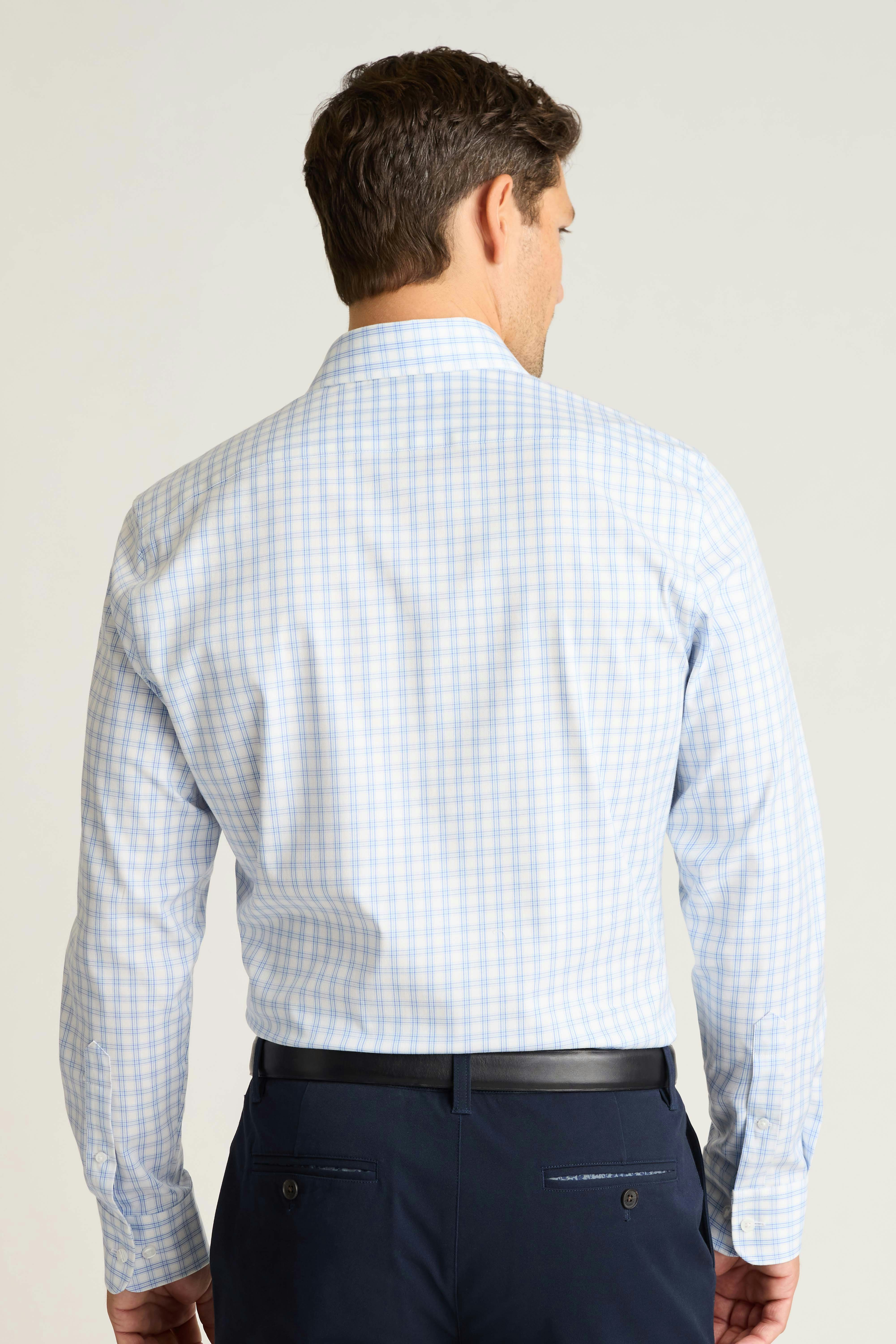 Weekday Warrior Dress Shirt blue haller check
