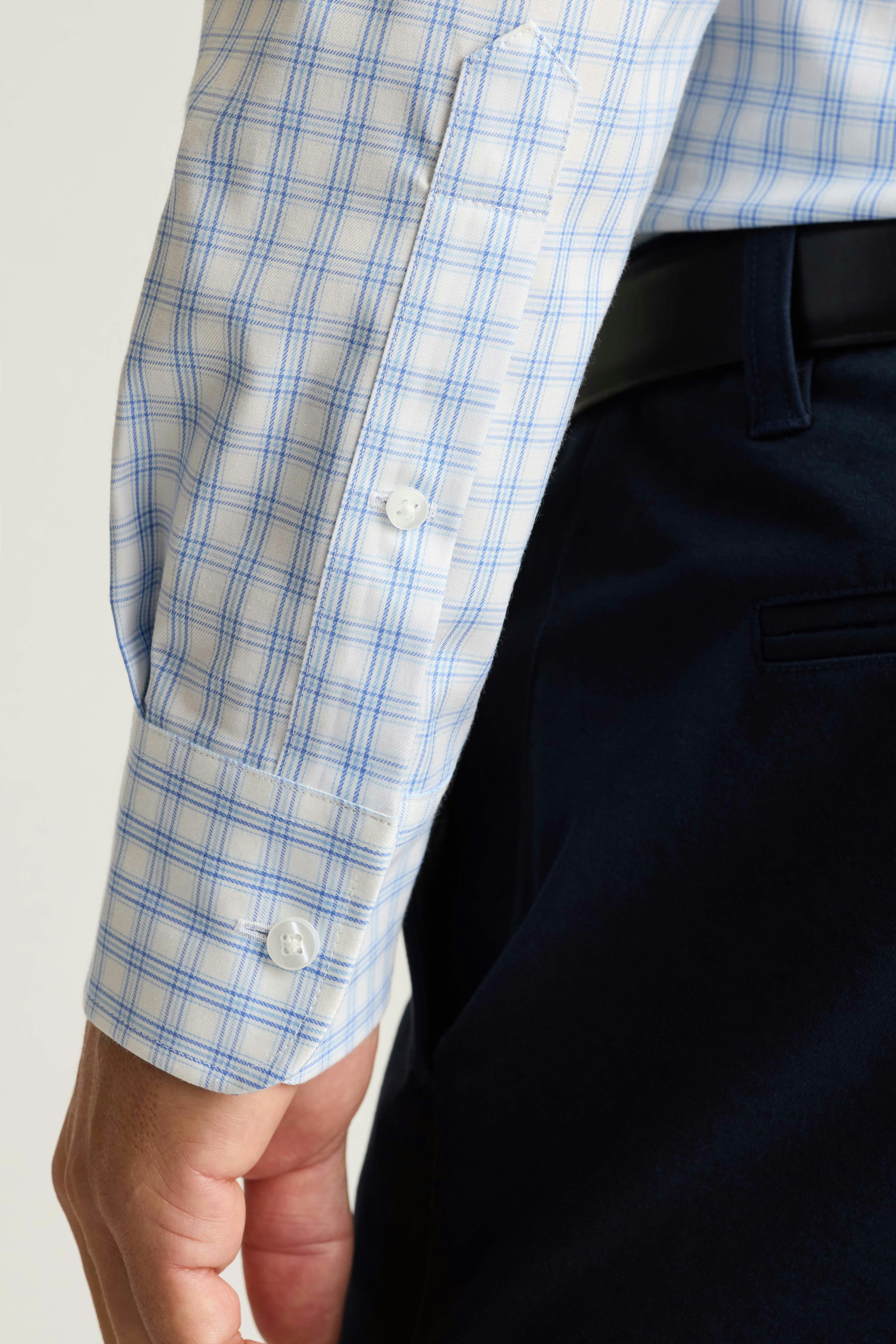 Weekday Warrior Dress Shirt blue haller check