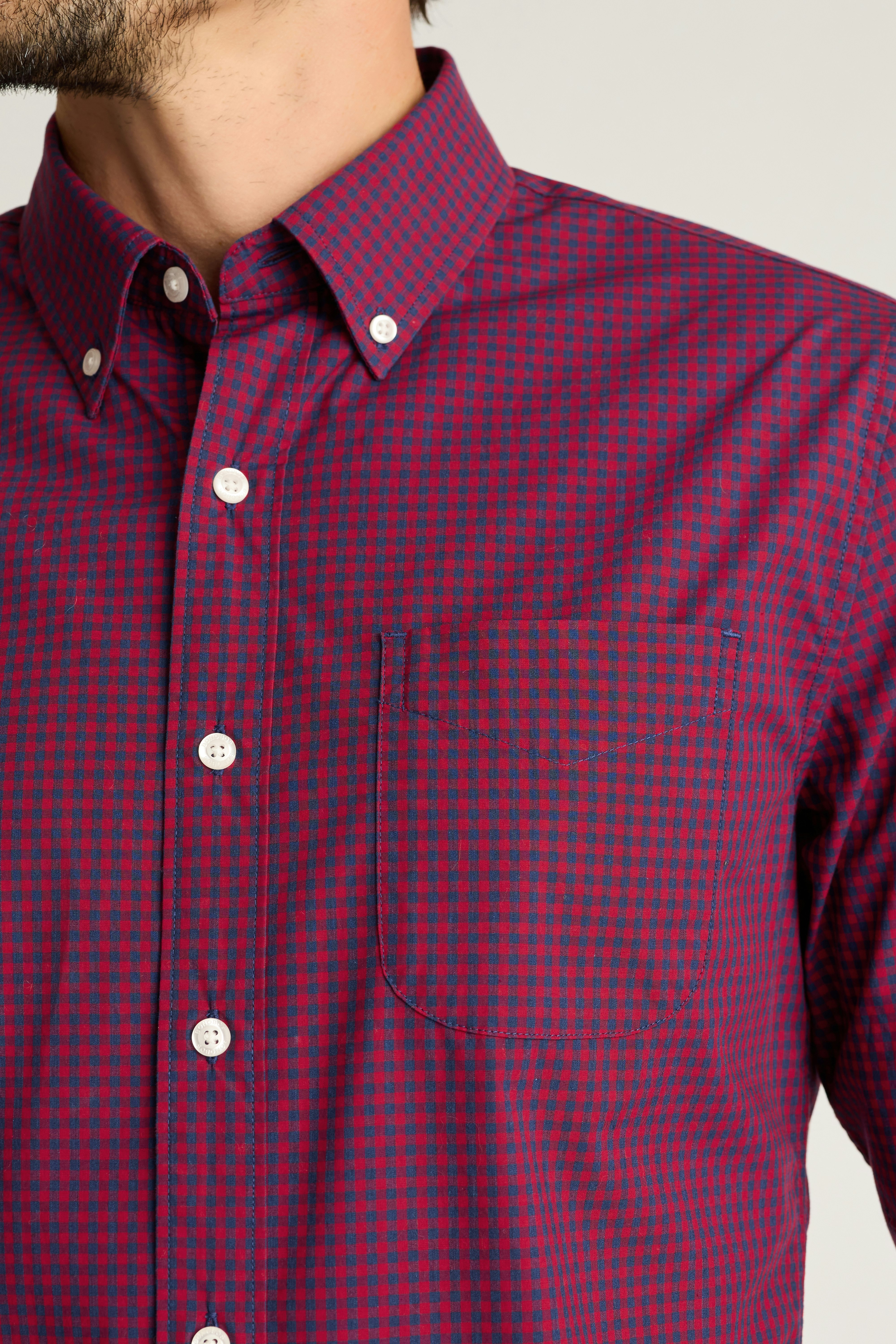 Everyday Shirt navy red gingham