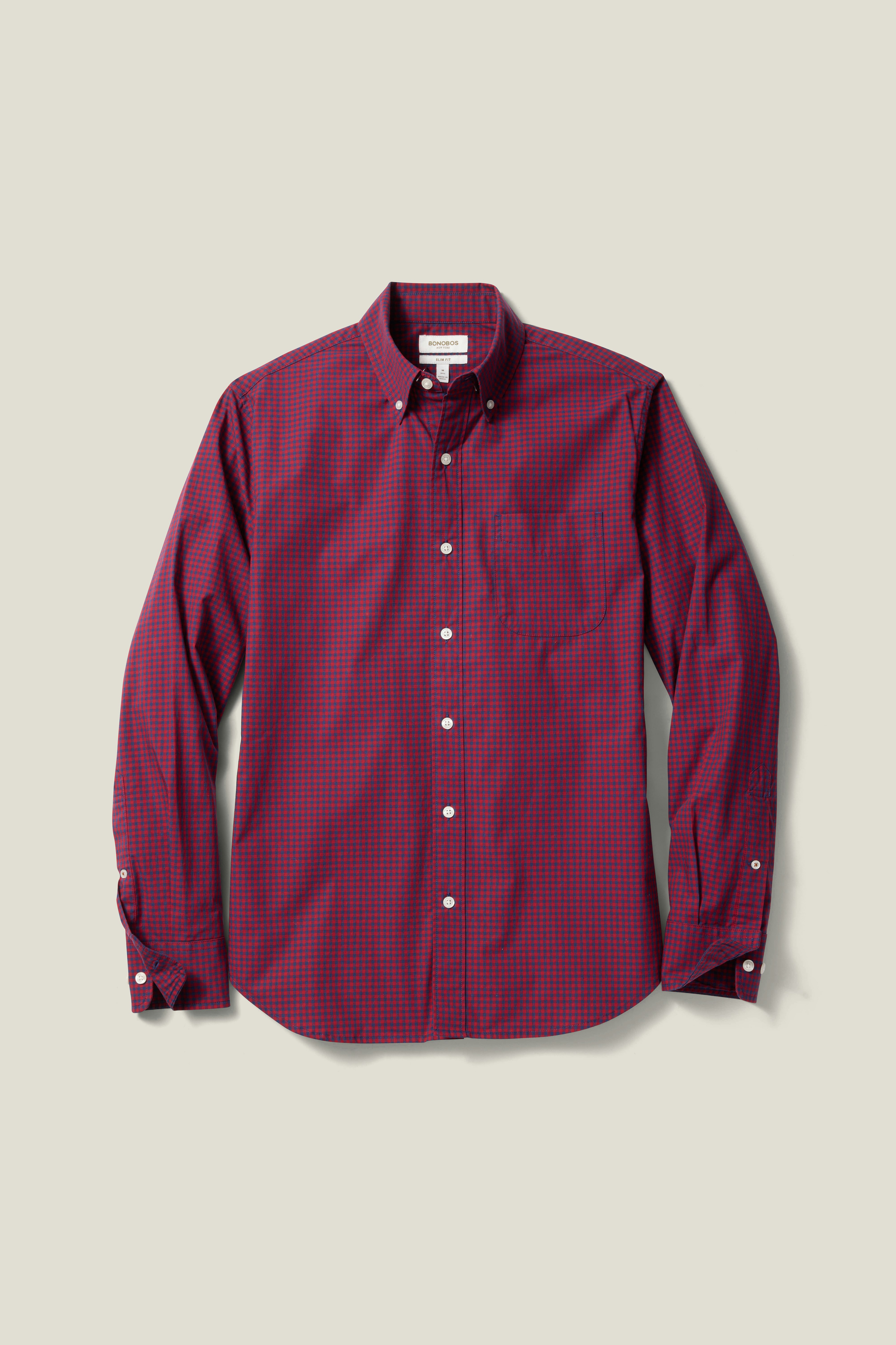 Everyday Shirt navy red gingham