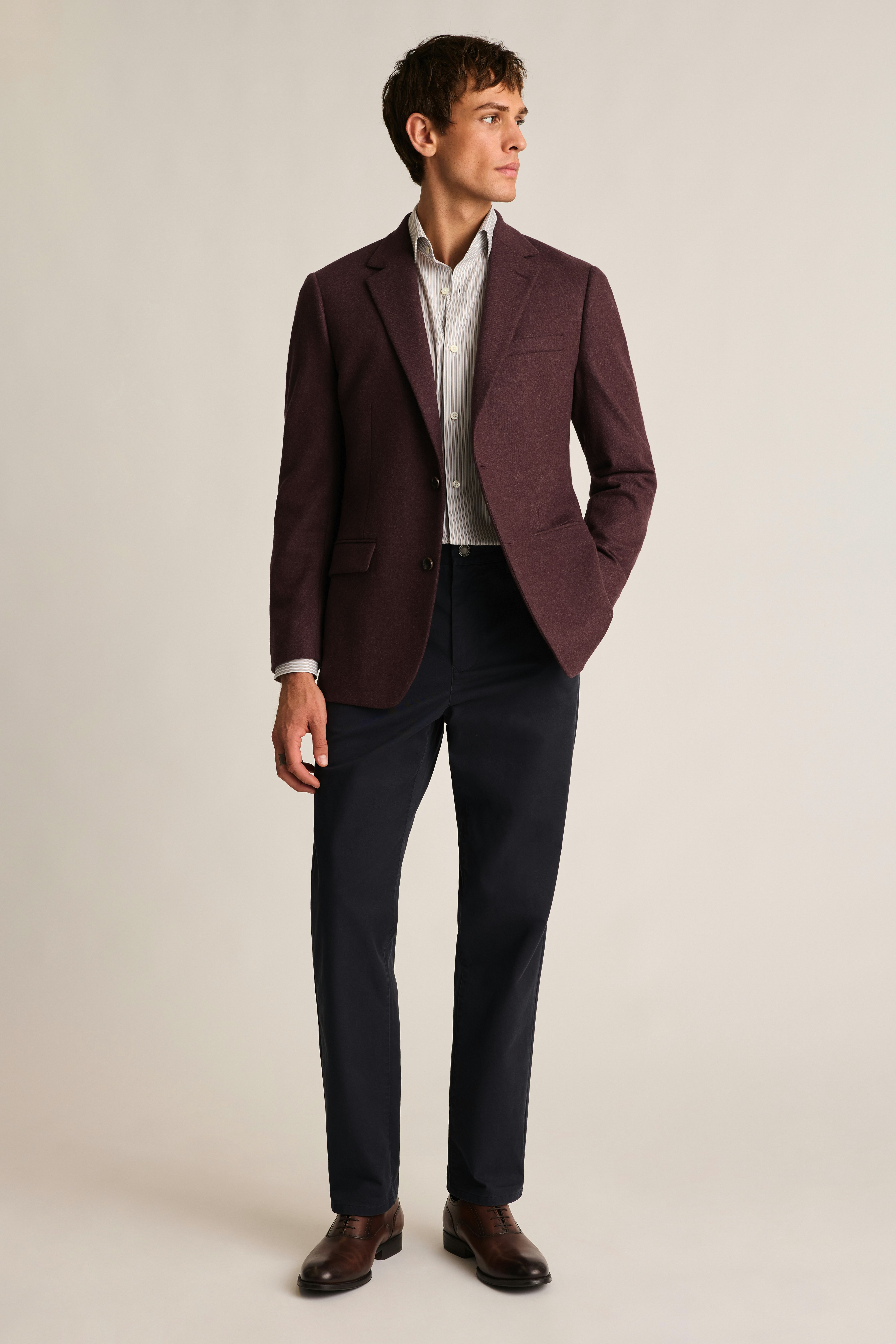 Jetsetter Knit Blazer burgundy