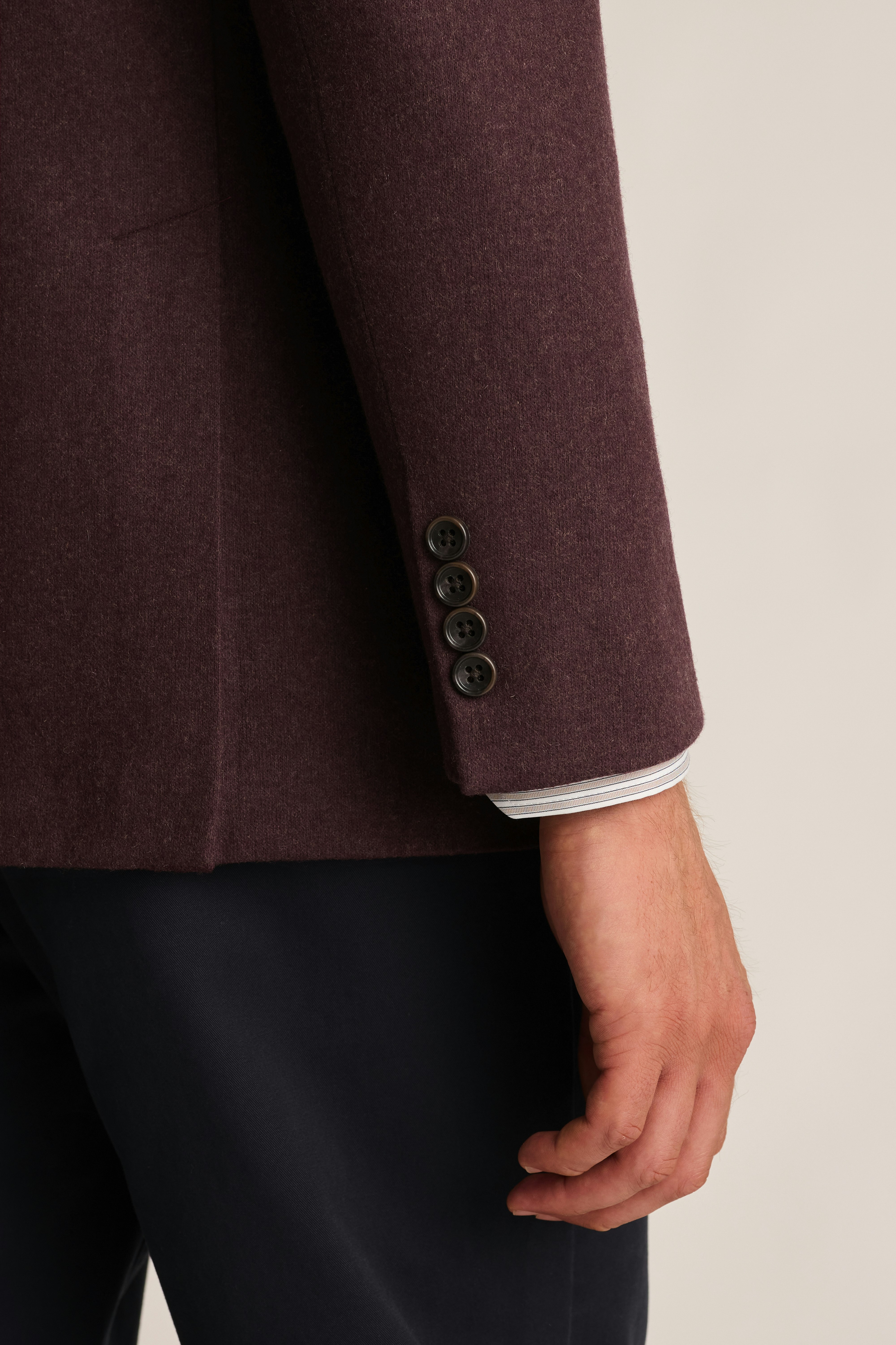 Jetsetter Knit Blazer burgundy