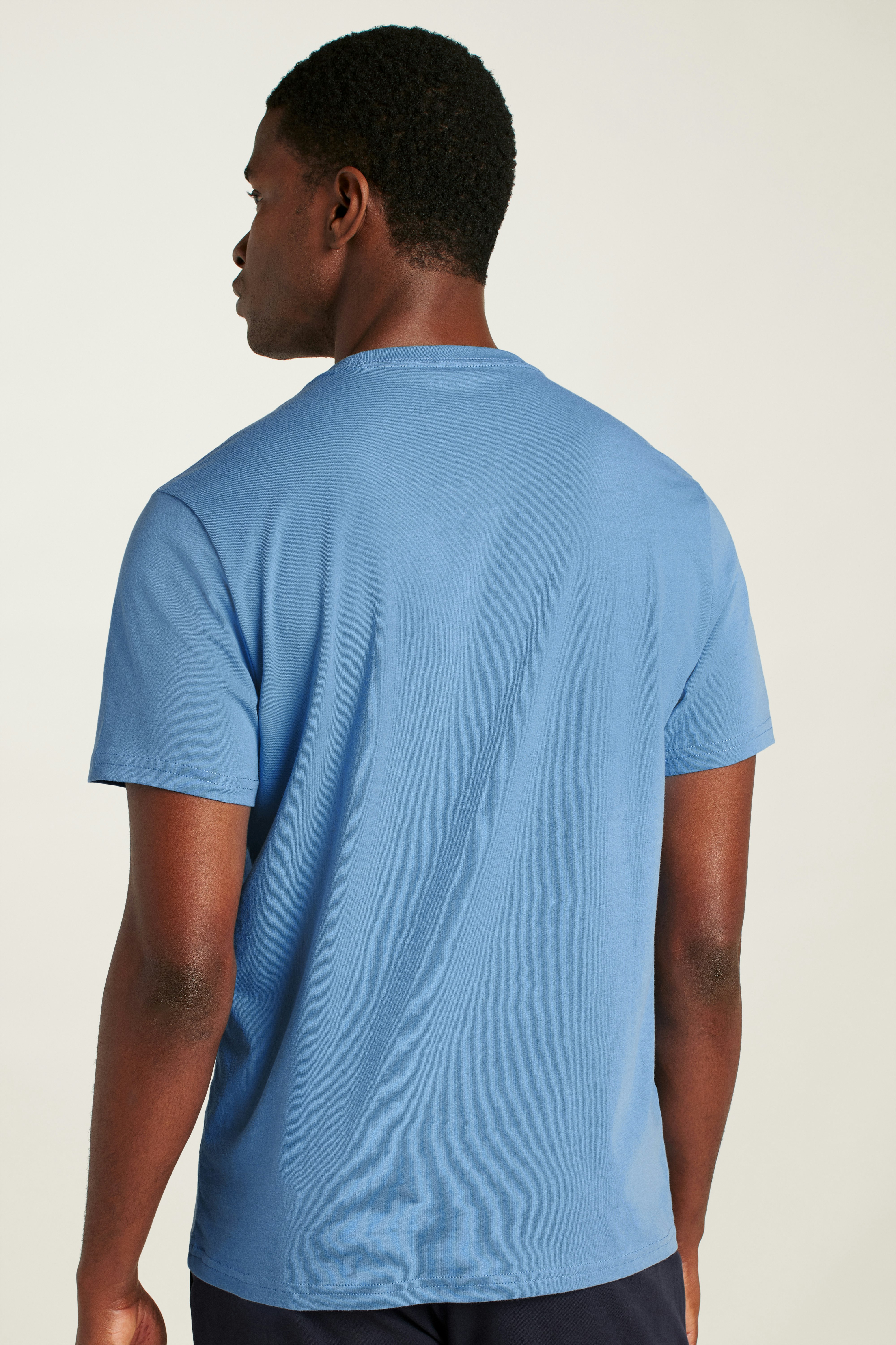 Forever Soft Cotton Pocket Tee moody blue