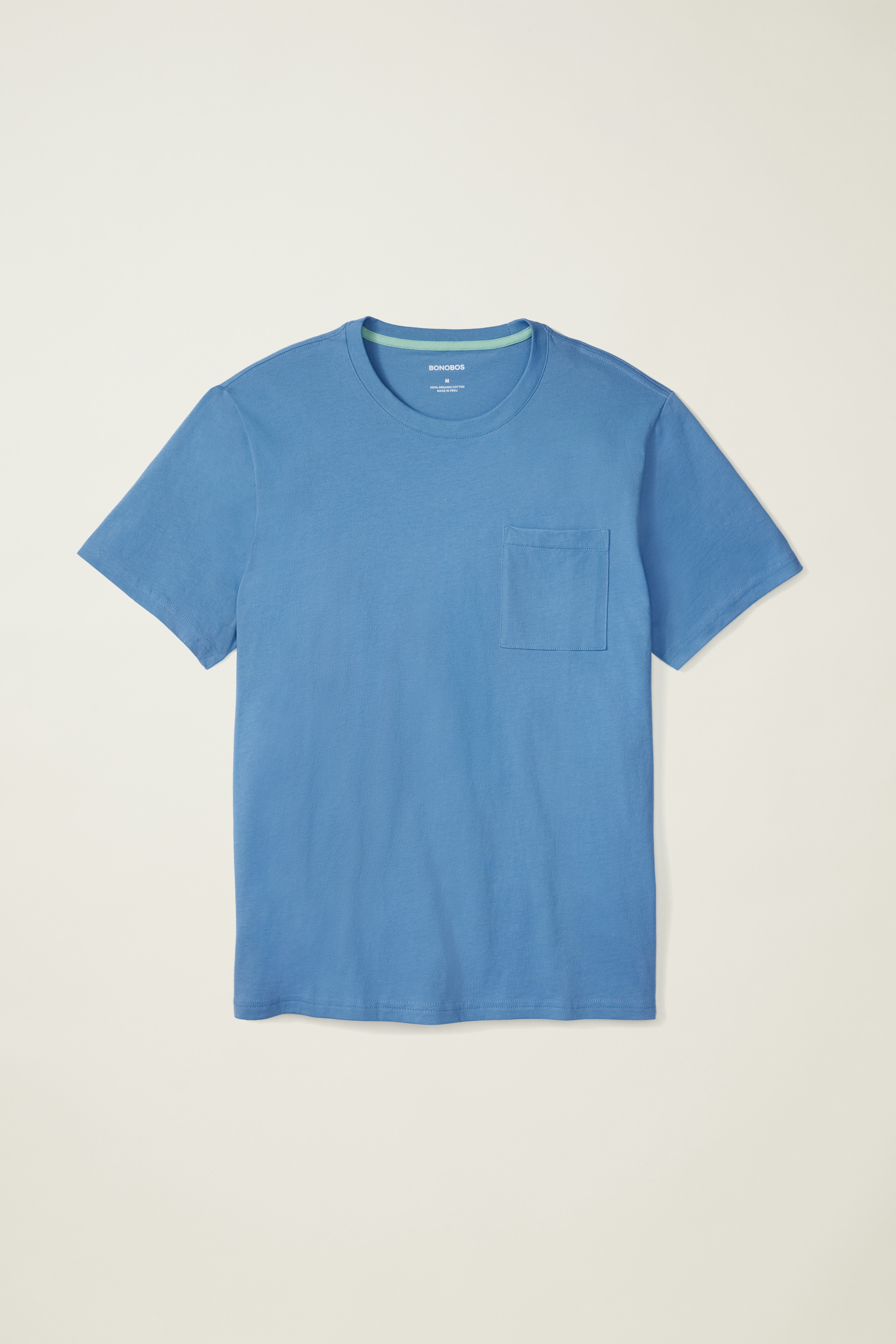 Forever Soft Cotton Pocket Tee moody blue