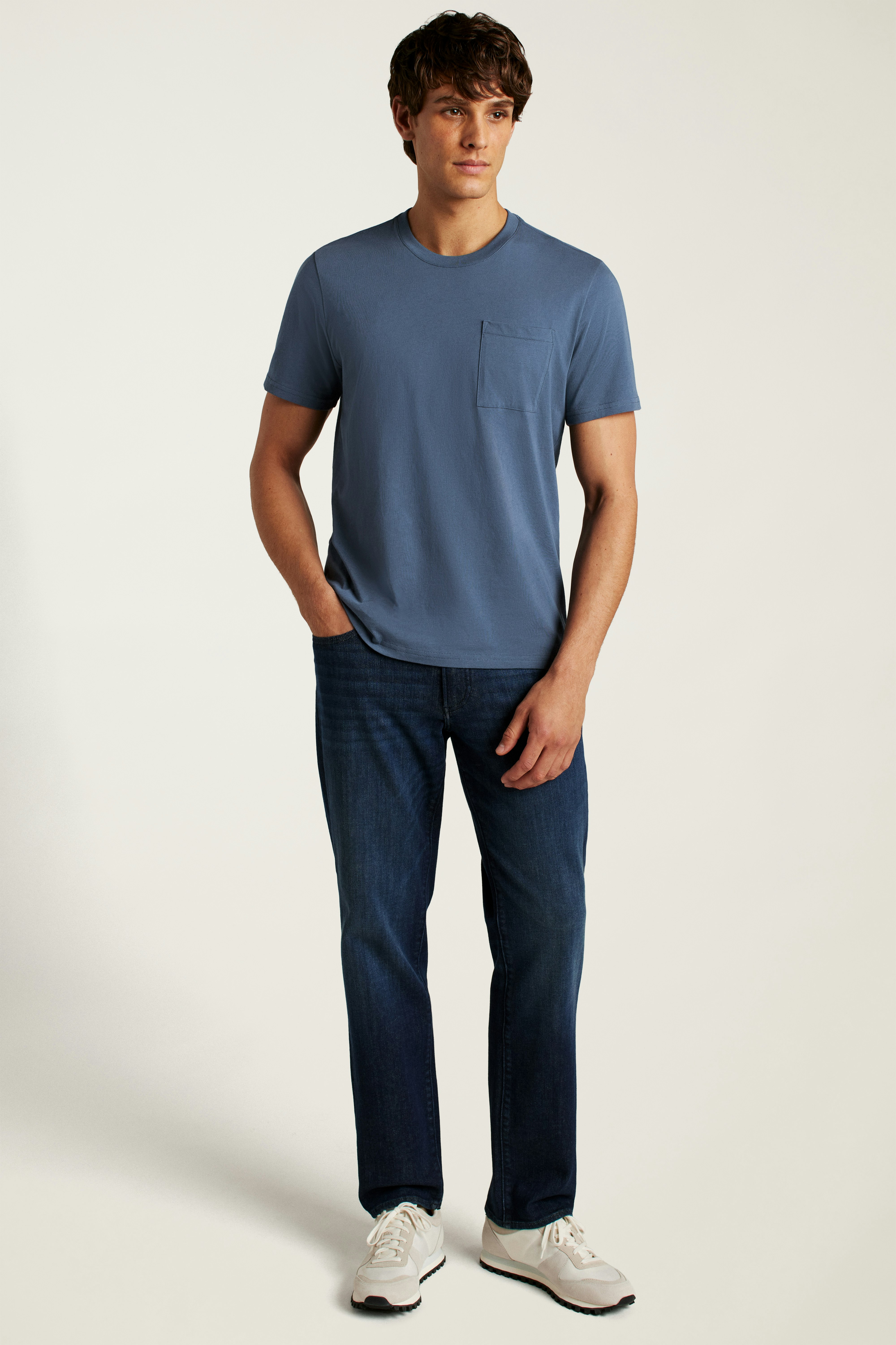 Forever Soft Cotton Pocket Tee bright navy