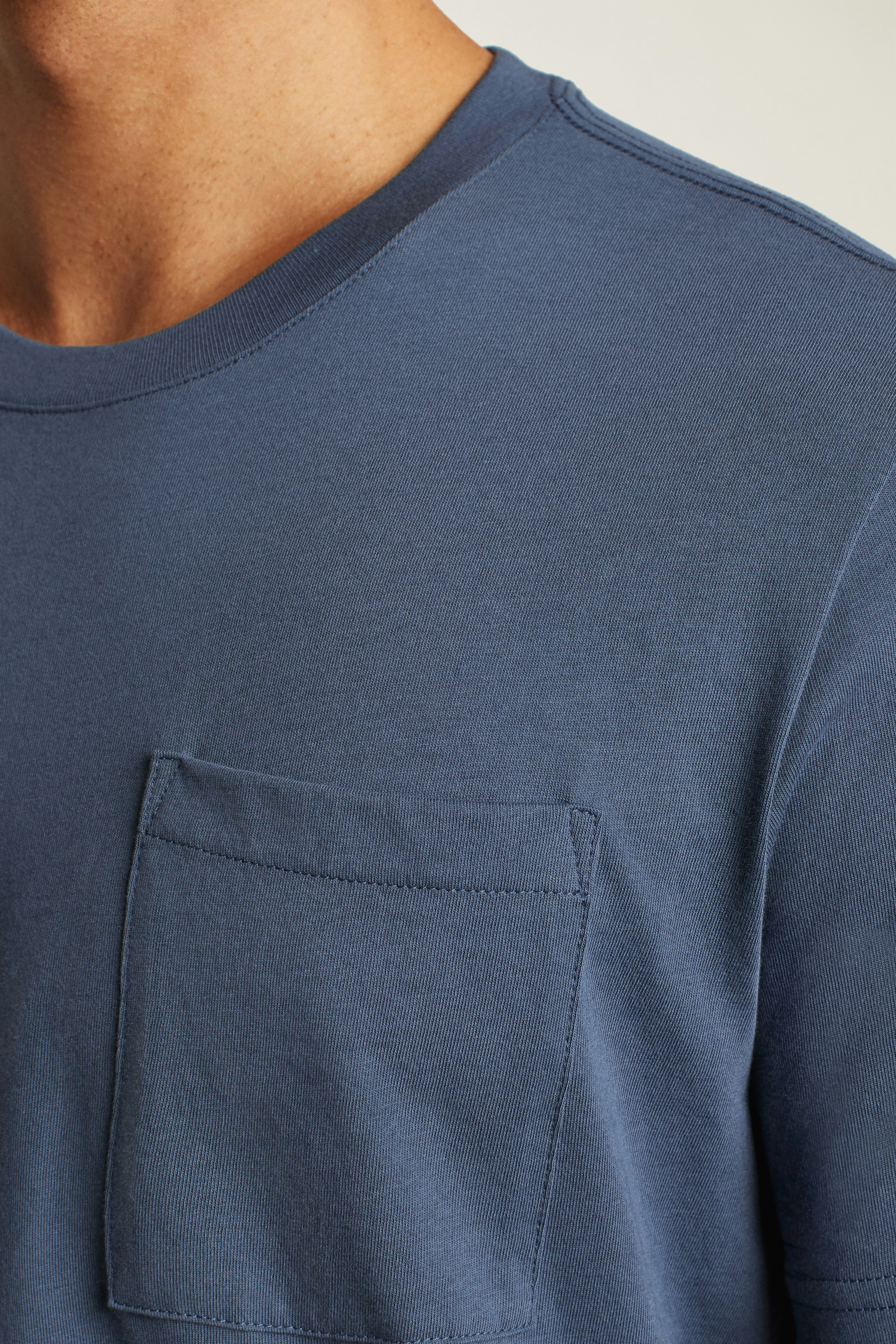 Forever Soft Cotton Pocket Tee bright navy