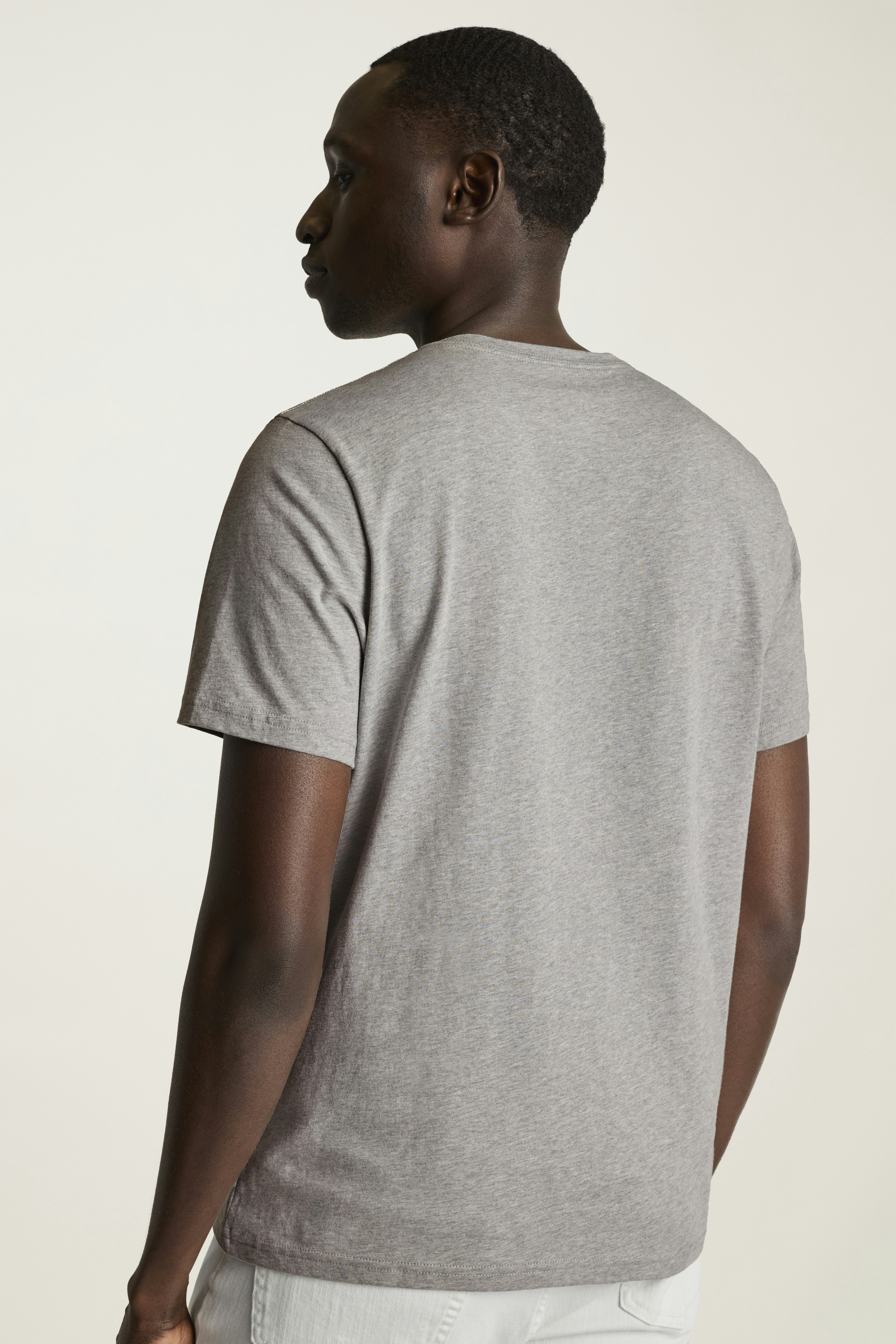 Forever Soft Cotton V-Neck Tee heather grey 4 Forever Soft Cotton V-Neck Tee heather grey