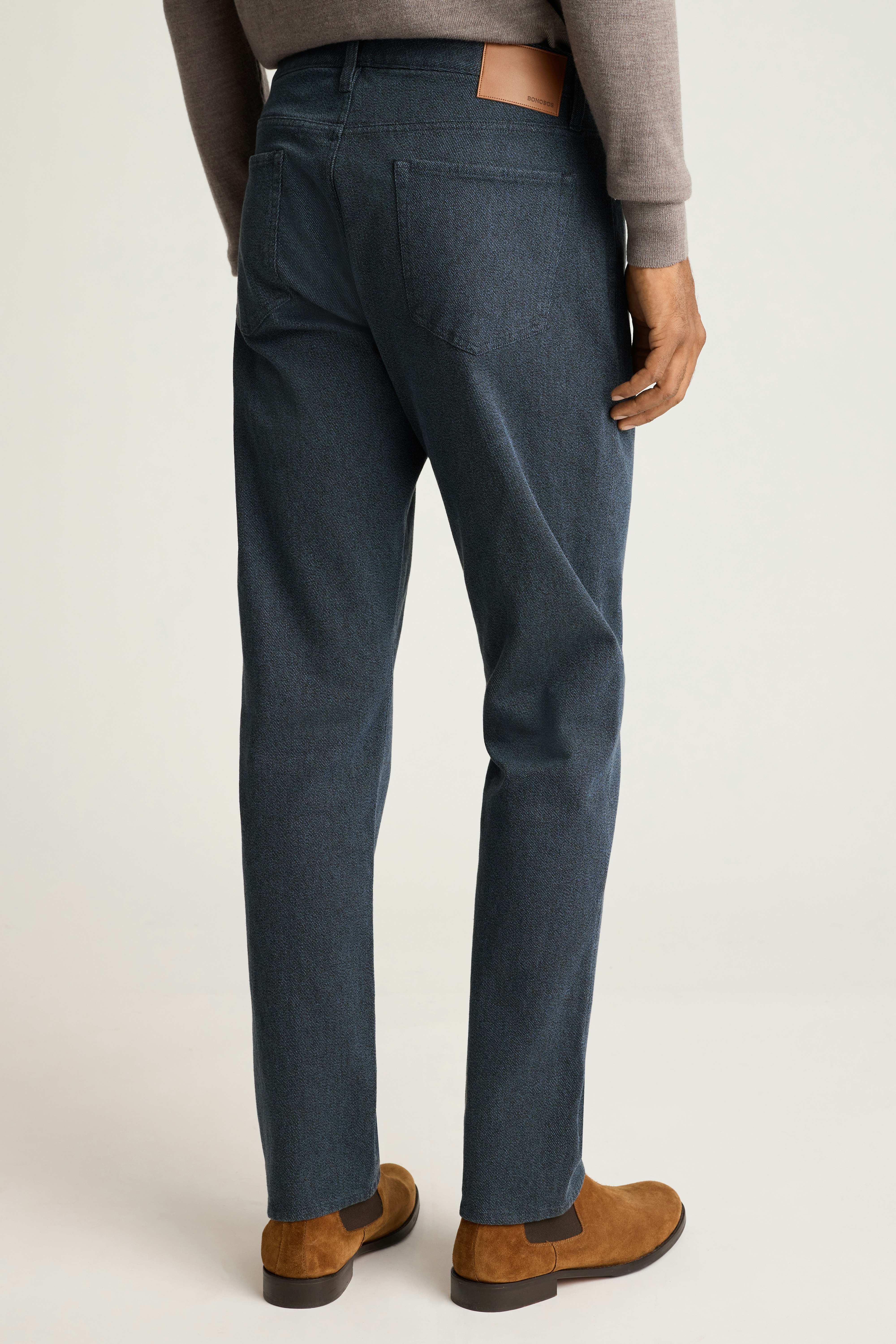Ridgewood Textured 5-Pocket Pant navy blue twill