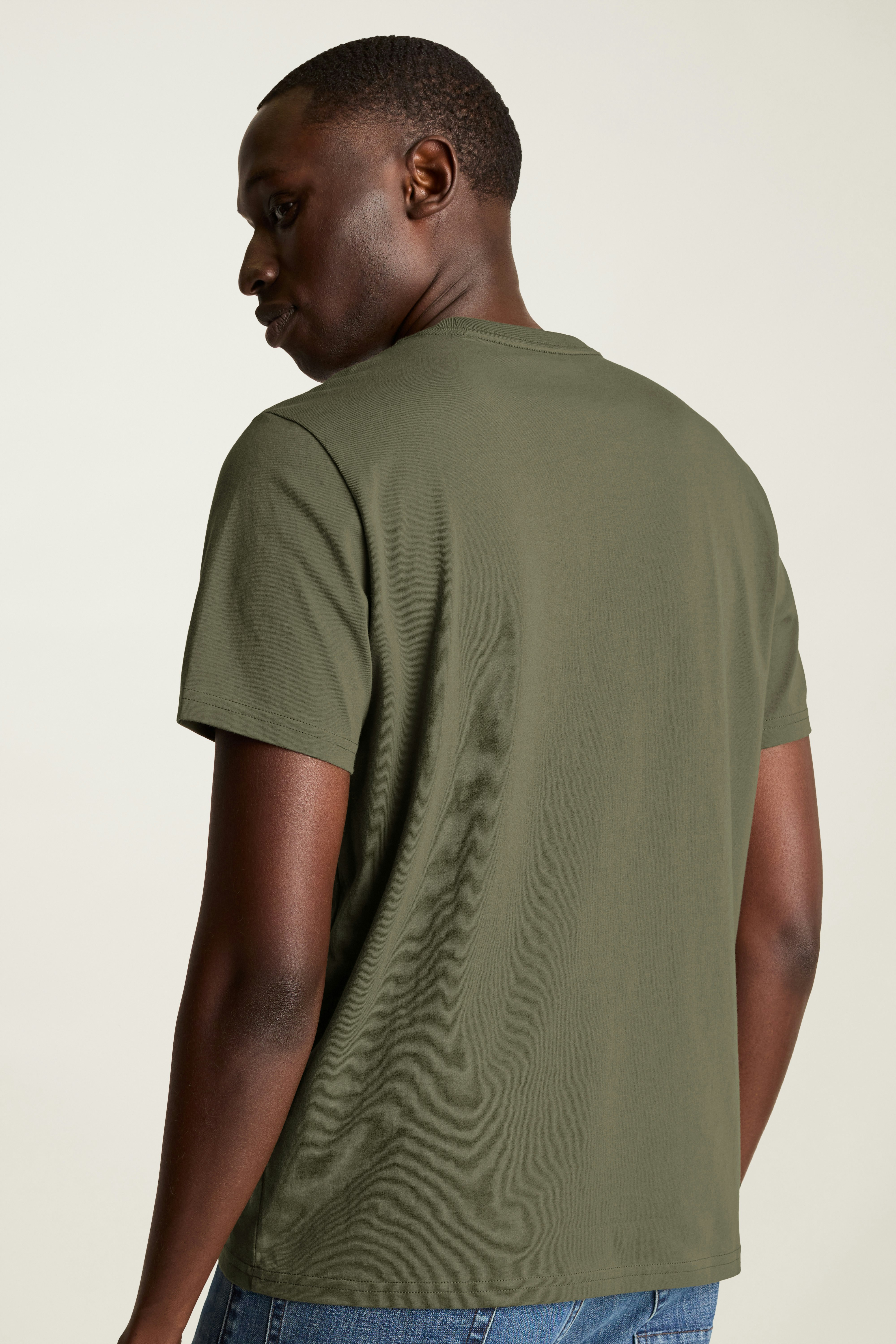 Forever Soft Cotton Pocket Tee dark green