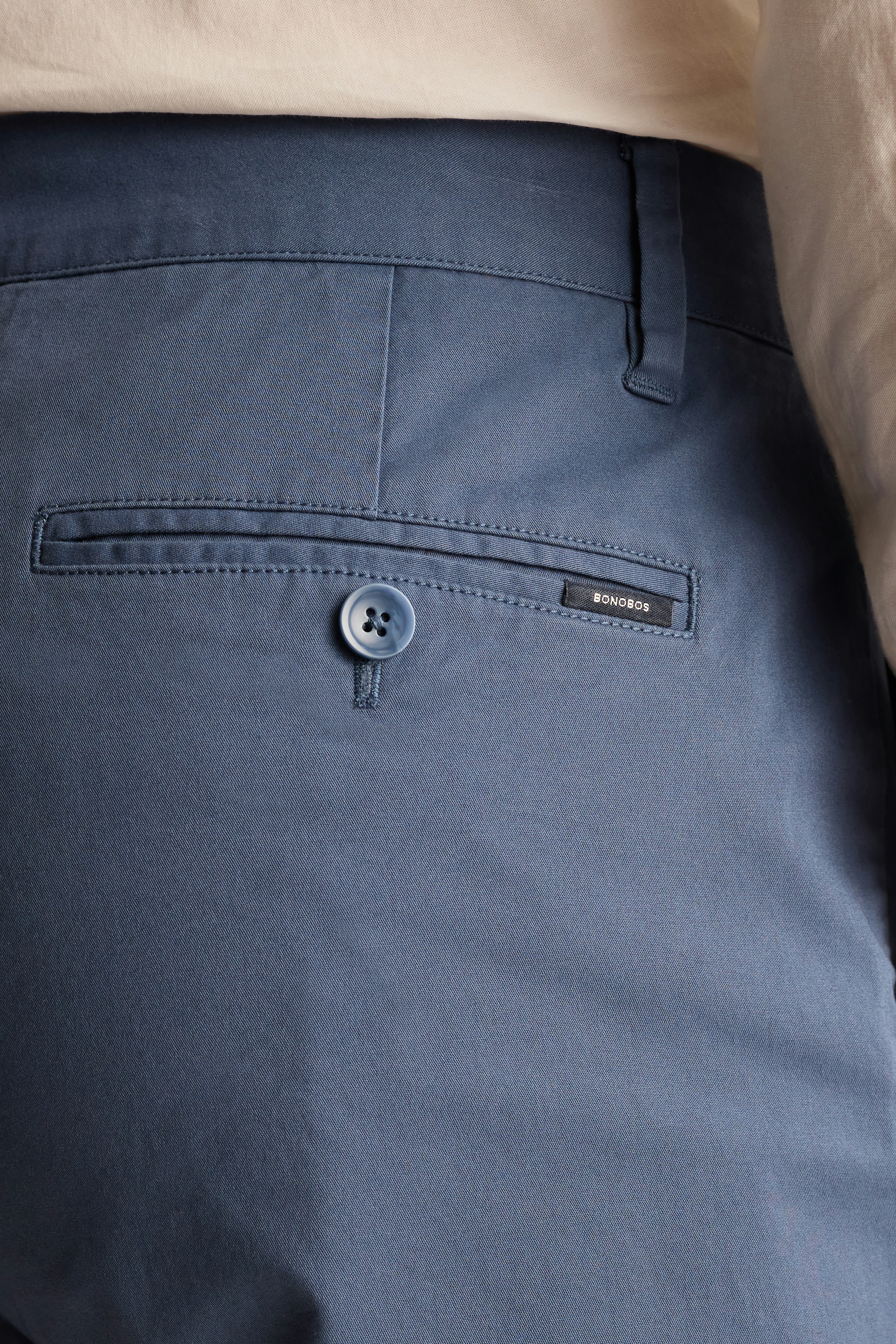 Stretch Cotton Chino indigo blue