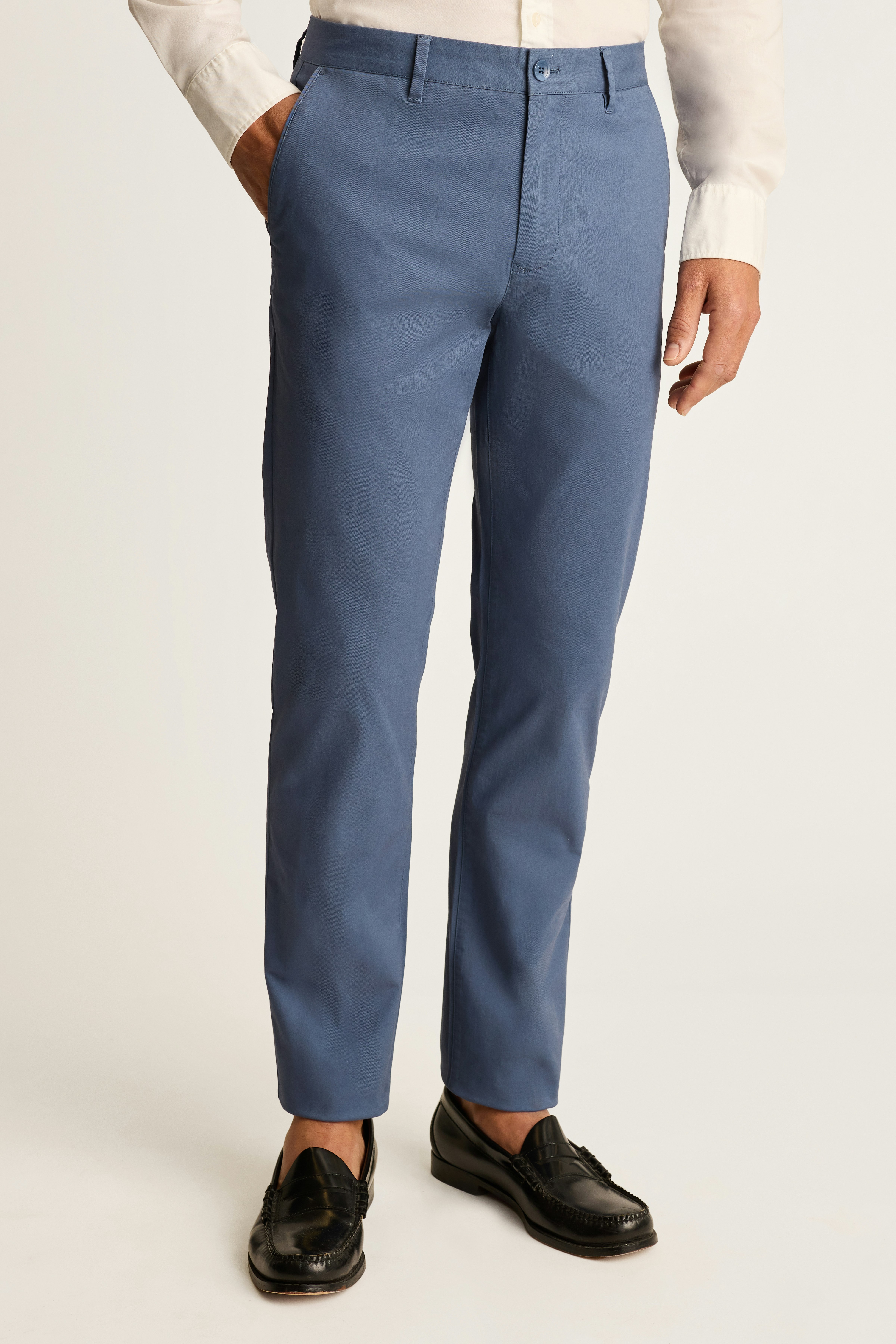 Stretch Cotton Chino indigo blue 3 Stretch Cotton Chino indigo blue