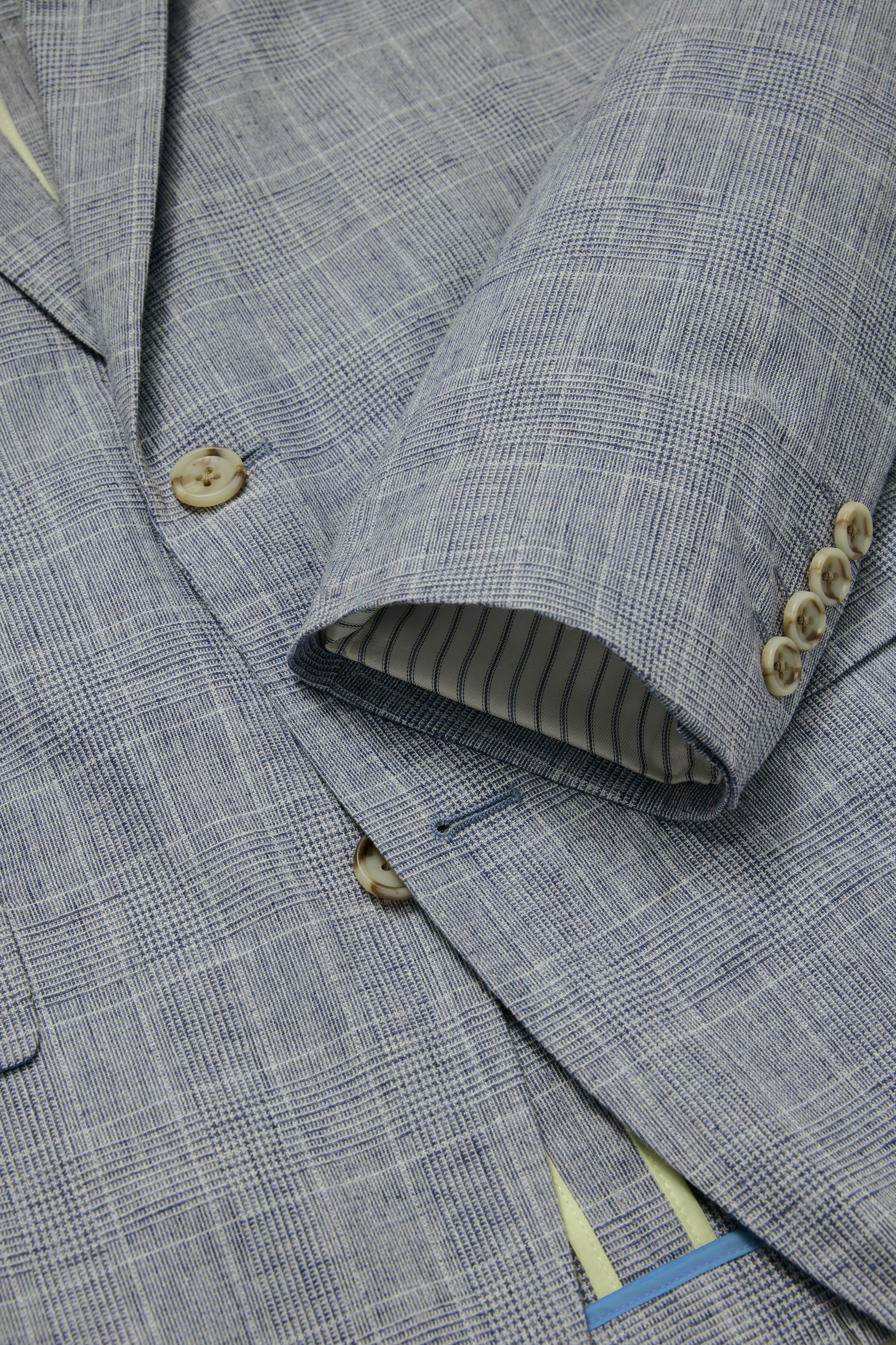 Jetsetter Unconstructed Blazer blue glenplaid