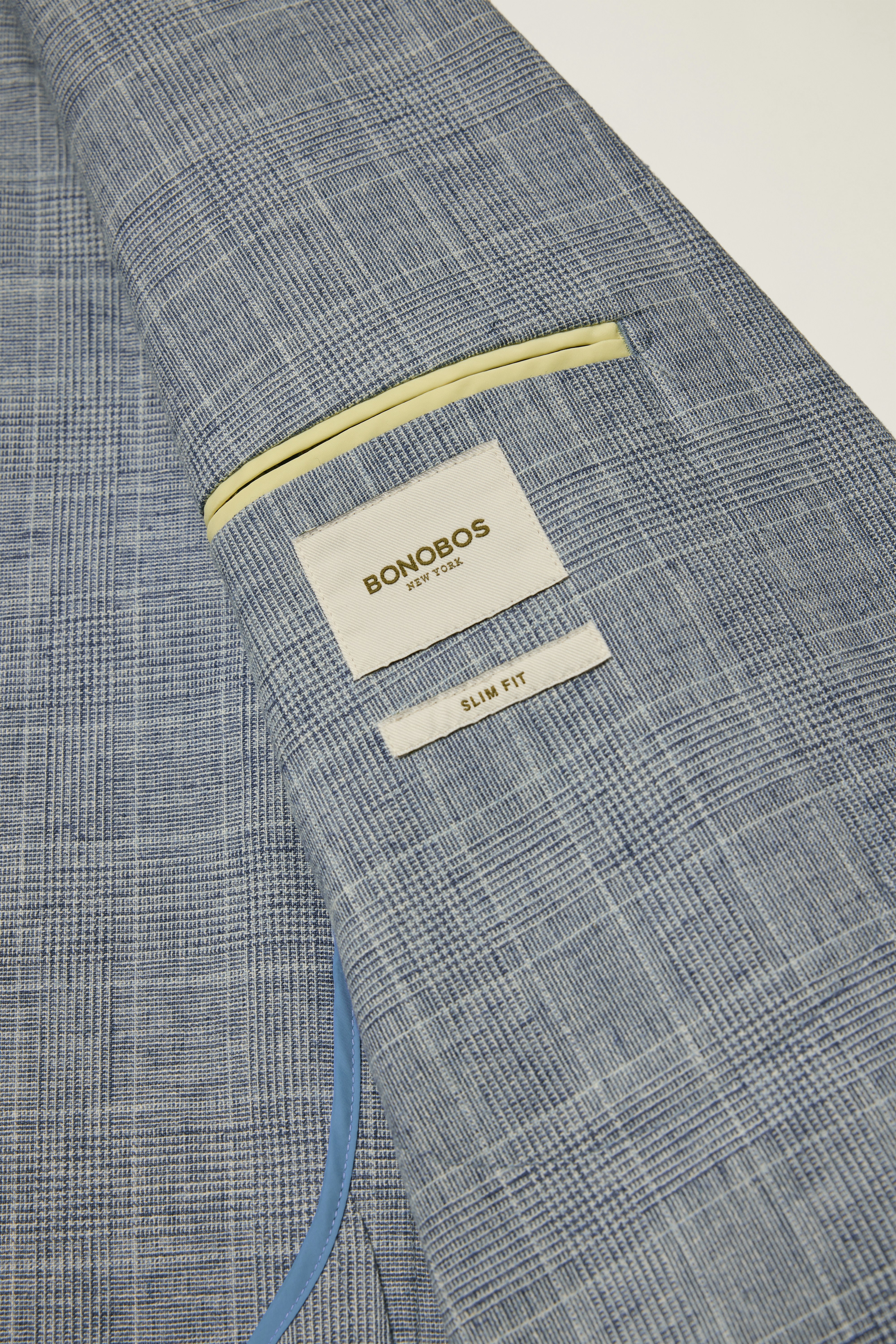 Jetsetter Unconstructed Blazer blue glenplaid