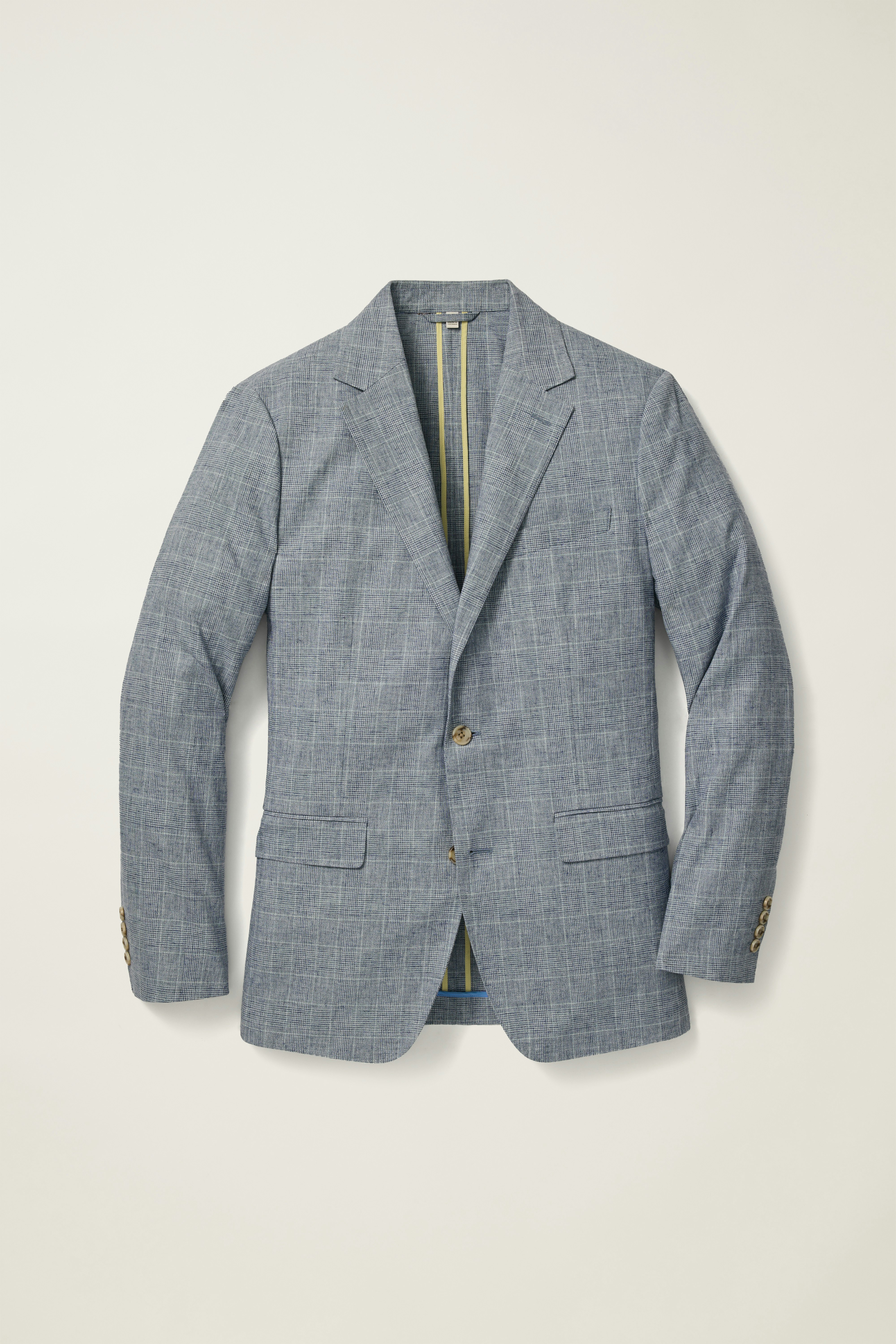 Jetsetter Unconstructed Blazer blue glenplaid