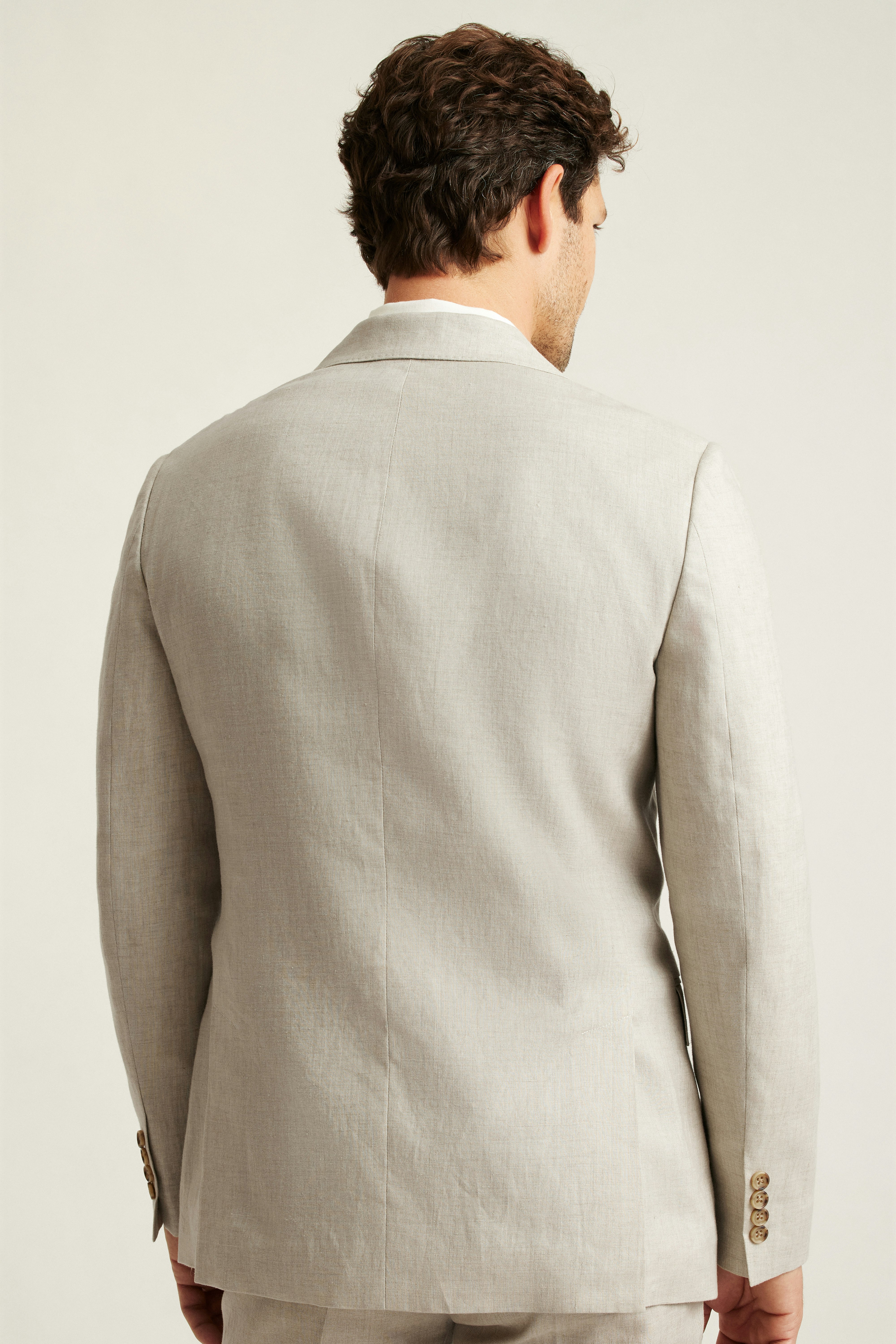 Jetsetter Italian Linen Blazer stone