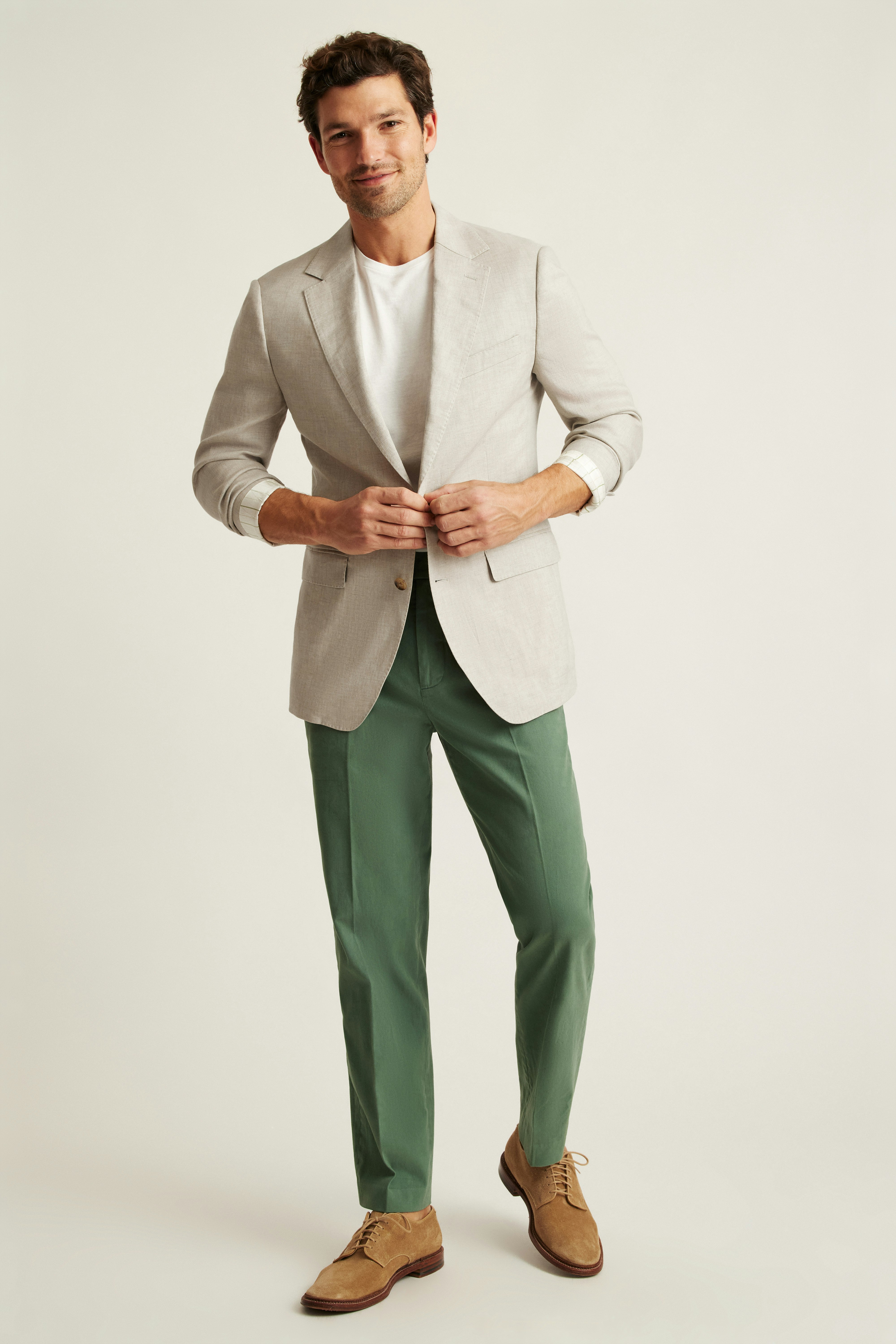Jetsetter Italian Linen Blazer stone