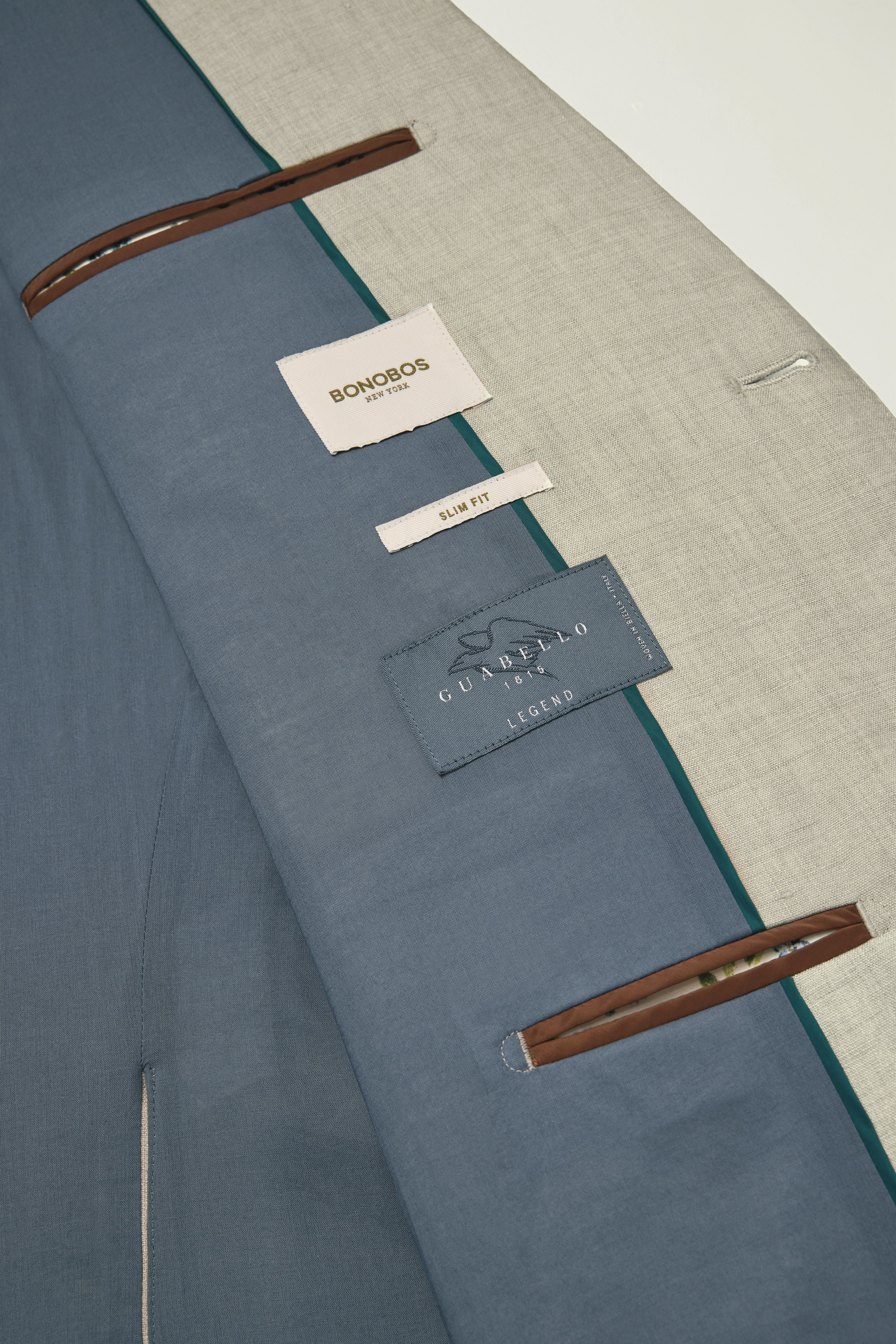 Jetsetter Italian Linen Blazer stone