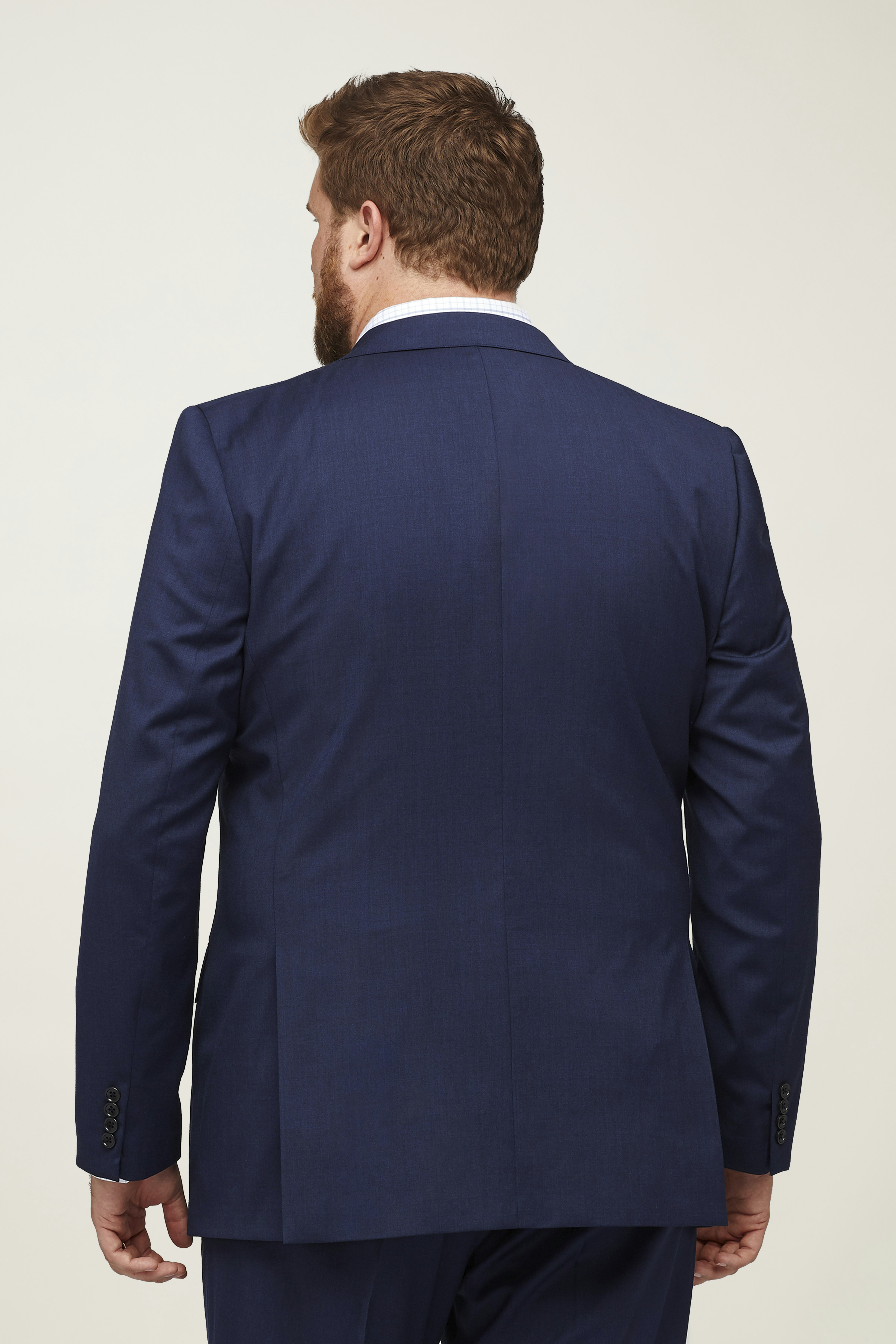 Jetsetter Stretch Wool Suit Jacket Extended Sizes light navy