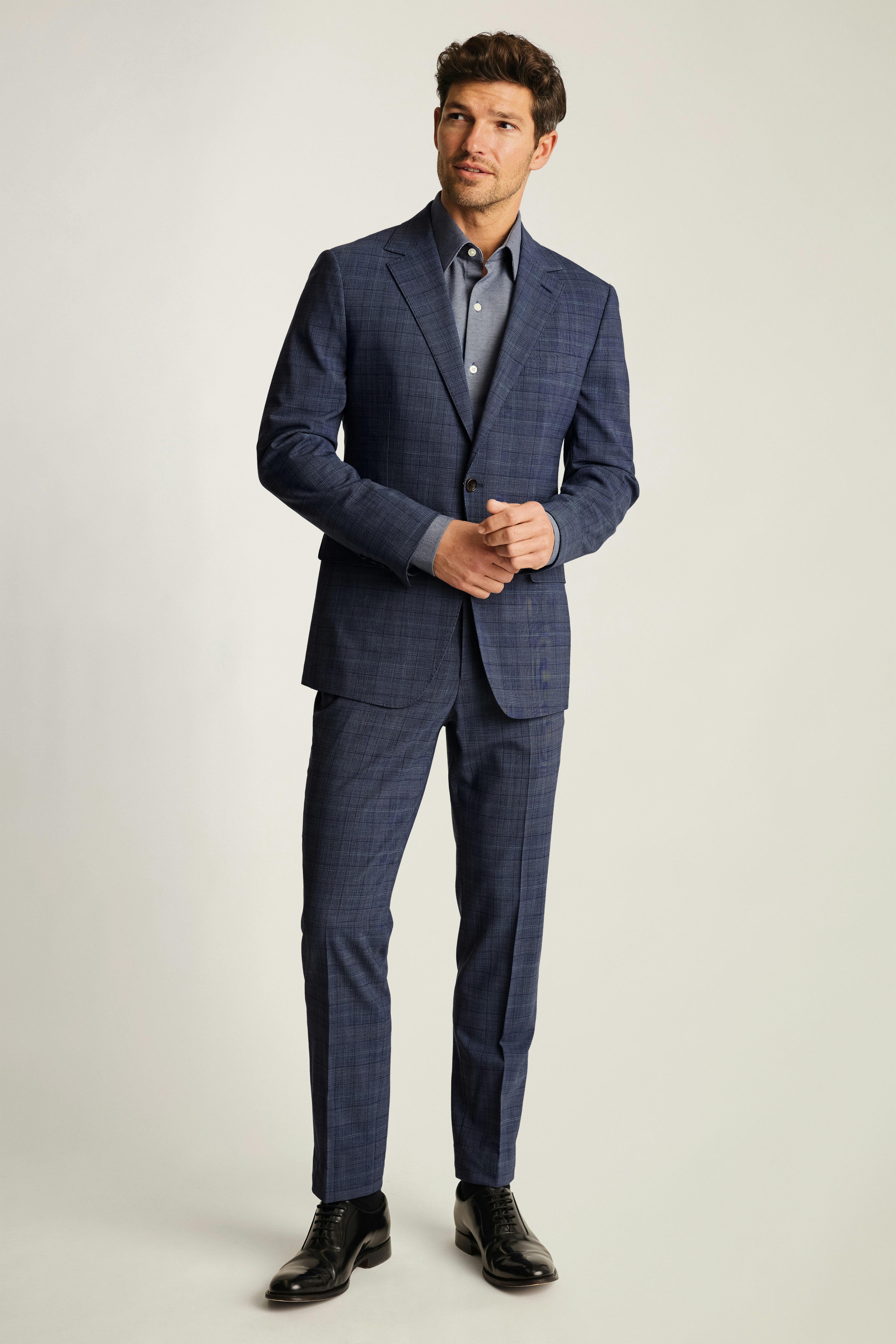 Jetsetter Italian Wool Blazer blue green glenplaid