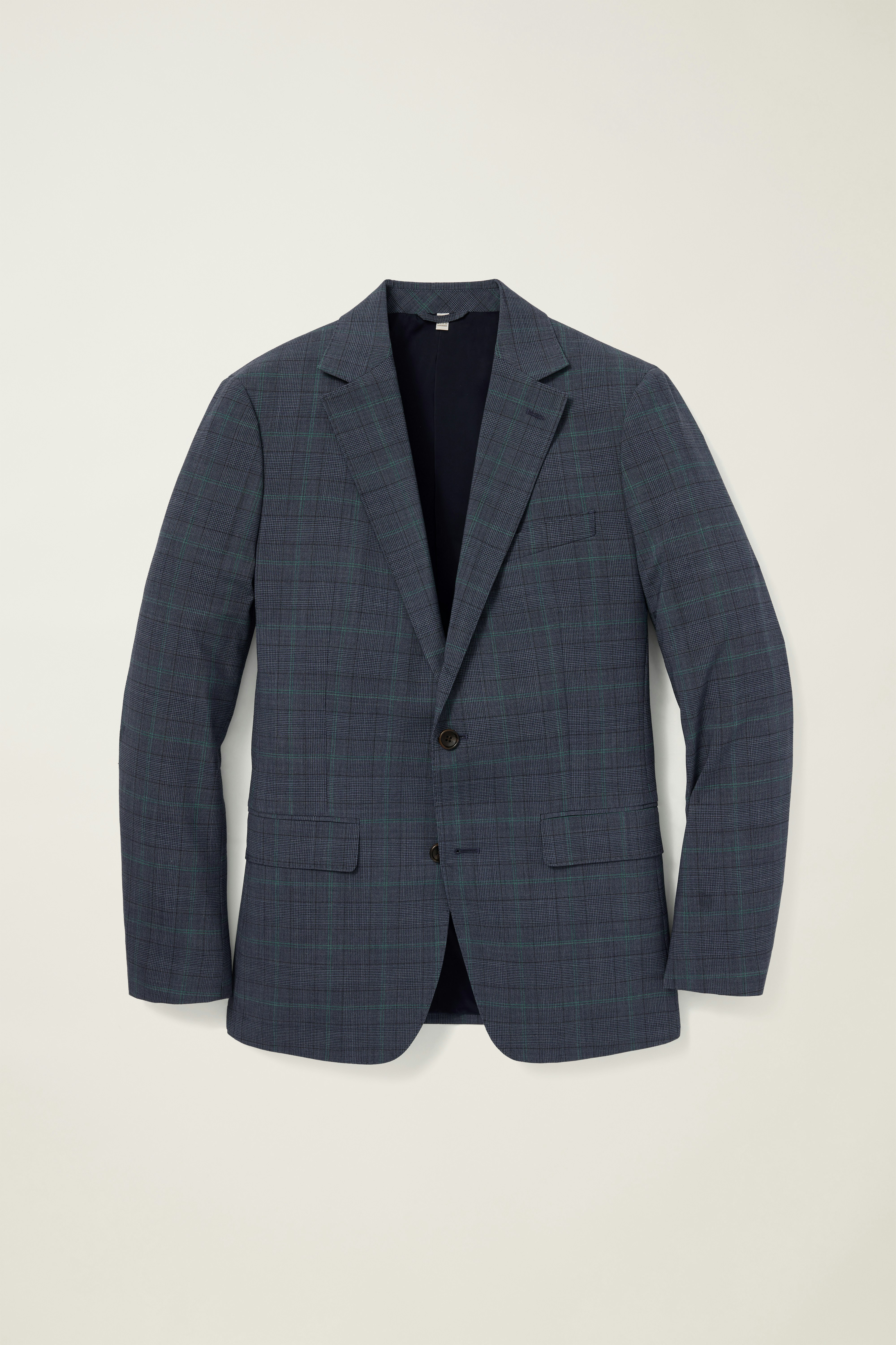 Jetsetter Italian Wool Blazer blue green glenplaid