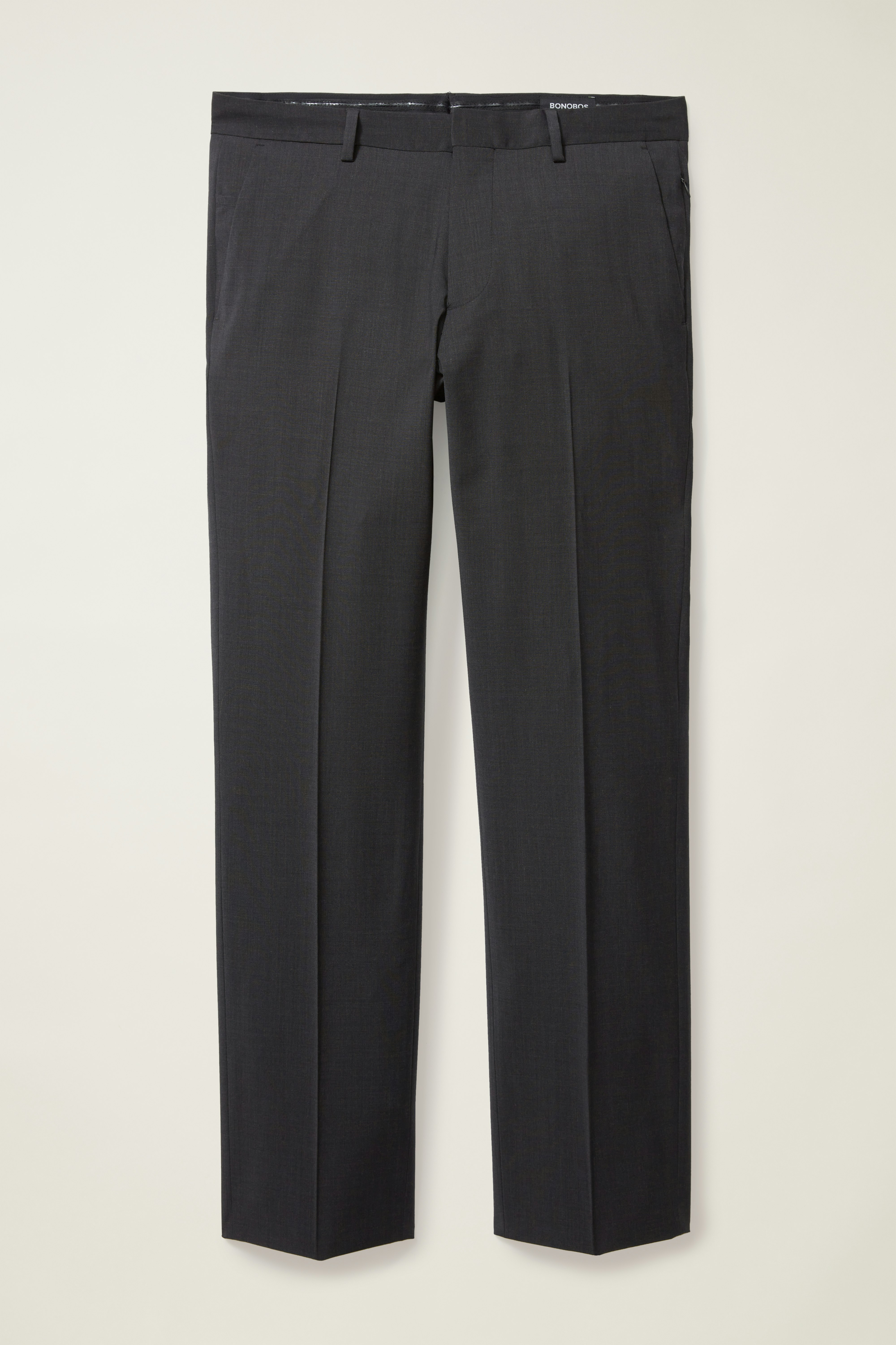 Italian Performance Suit Pant mason solid charcoal