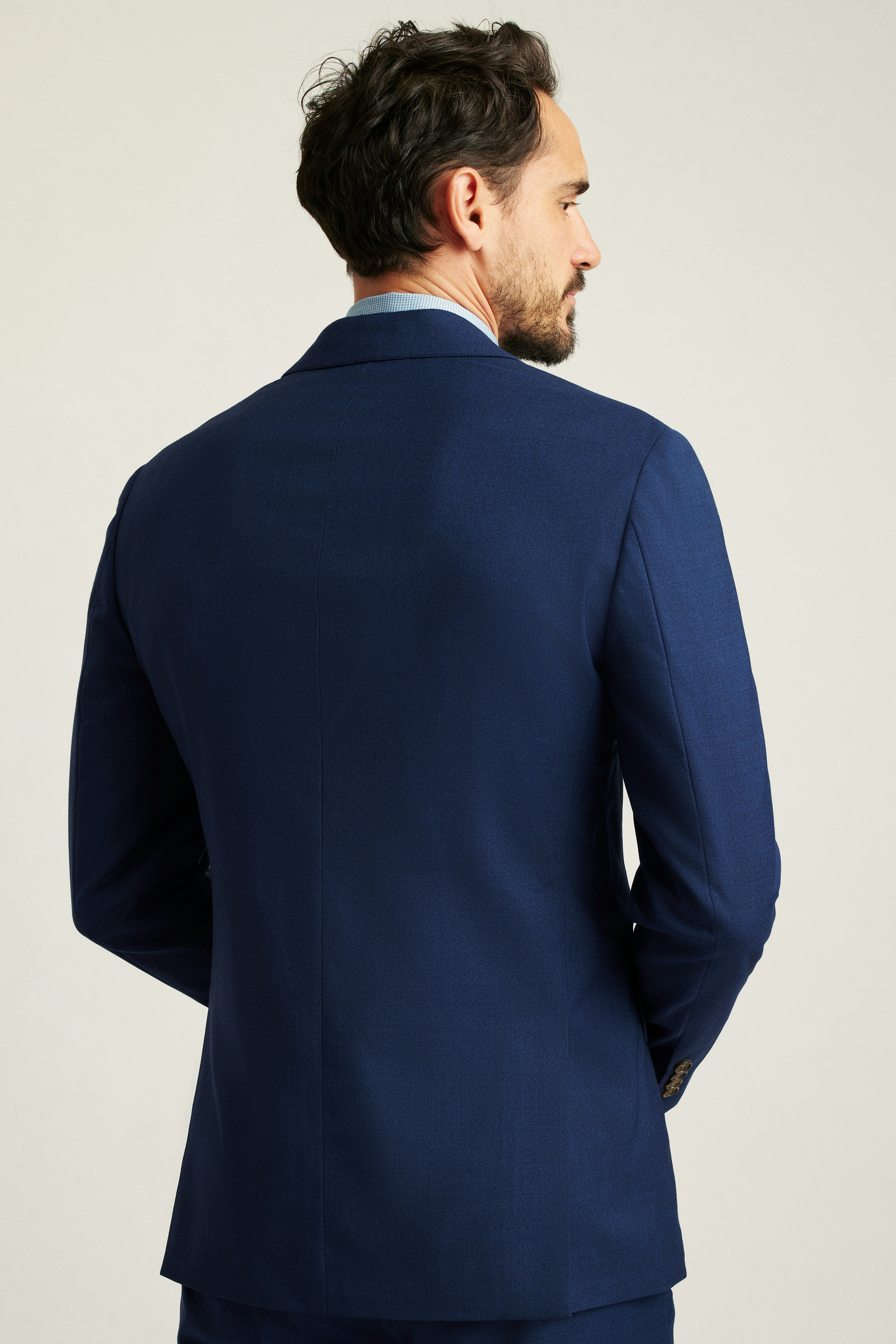 Jetsetter Italian Wool Blazer bright navy sharkskin 5 Jetsetter Italian Wool Blazer bright navy sharkskin