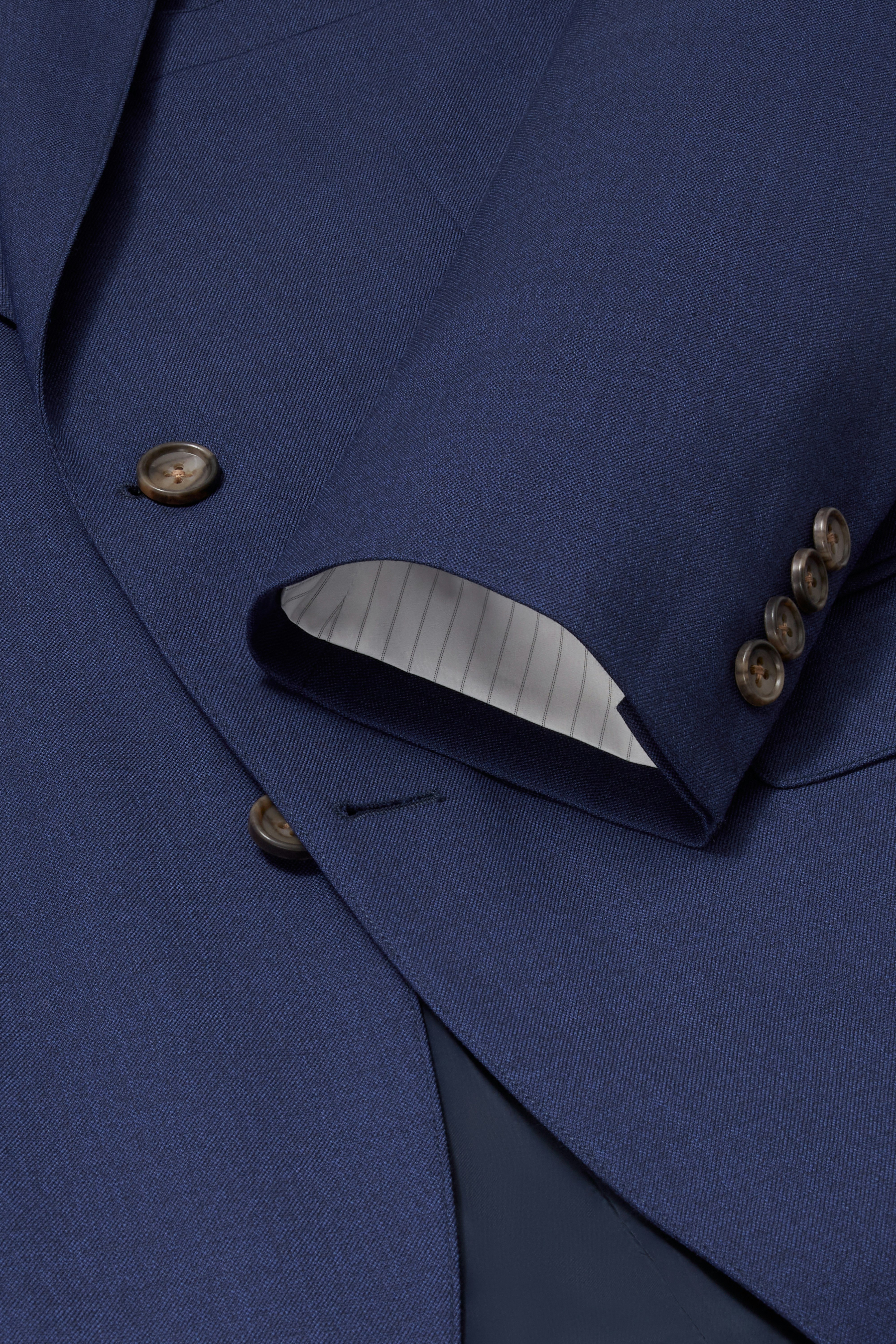 Jetsetter Italian Wool Blazer bright navy sharkskin 8 Jetsetter Italian Wool Blazer bright navy sharkskin