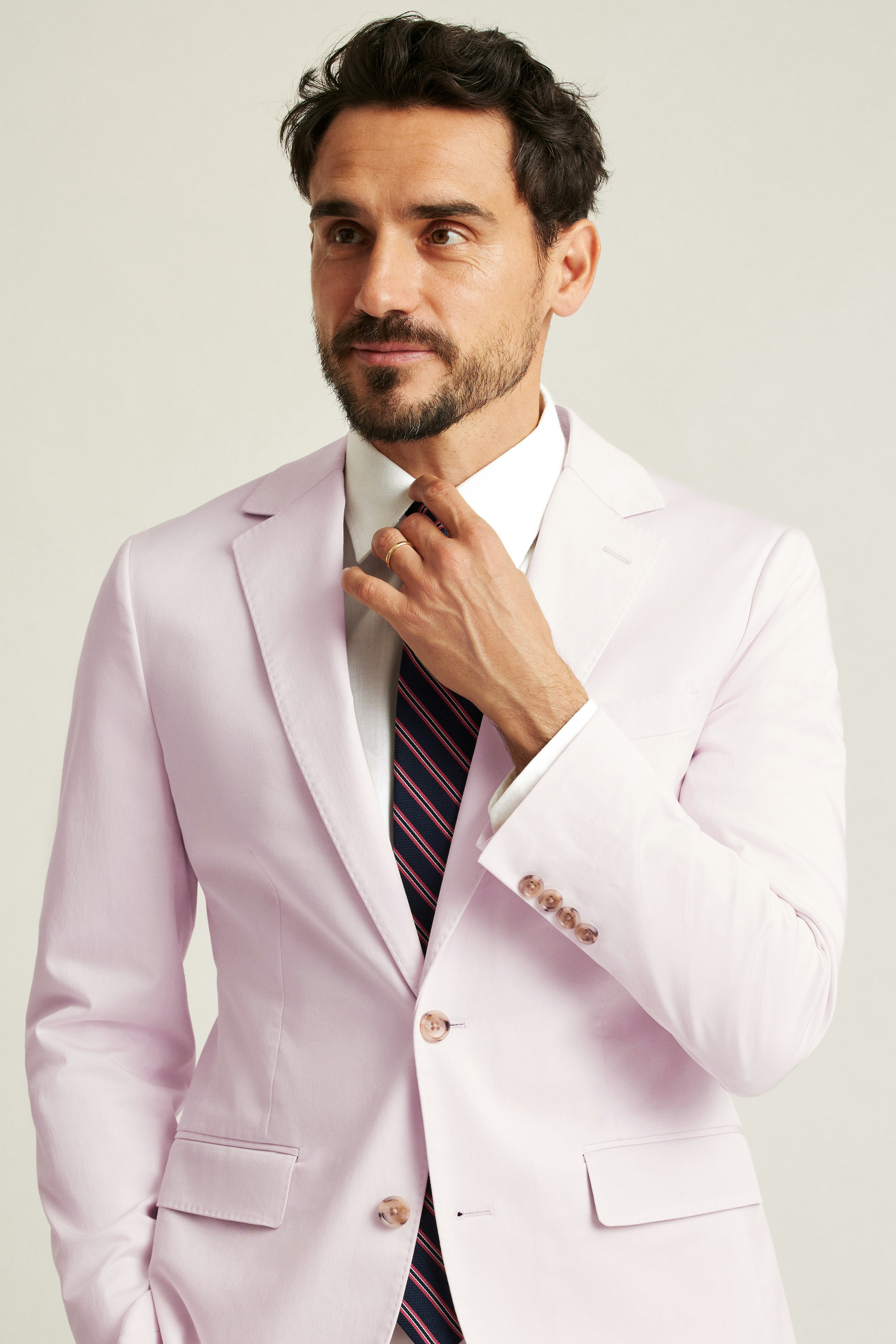Jetsetter Italian Cotton Blazer dusty pink