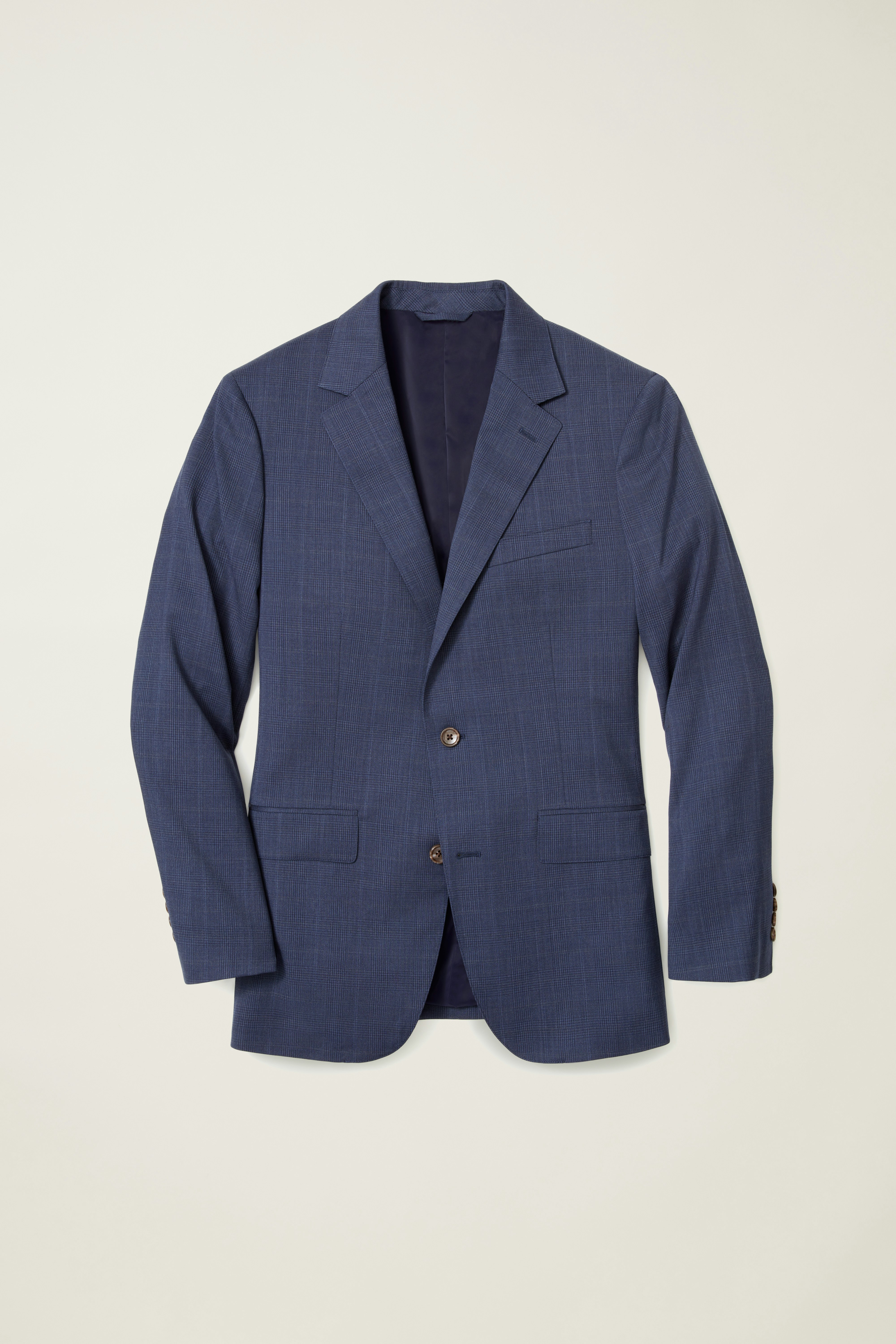 Jetsetter Italian Wool Blazer navy glen plaid