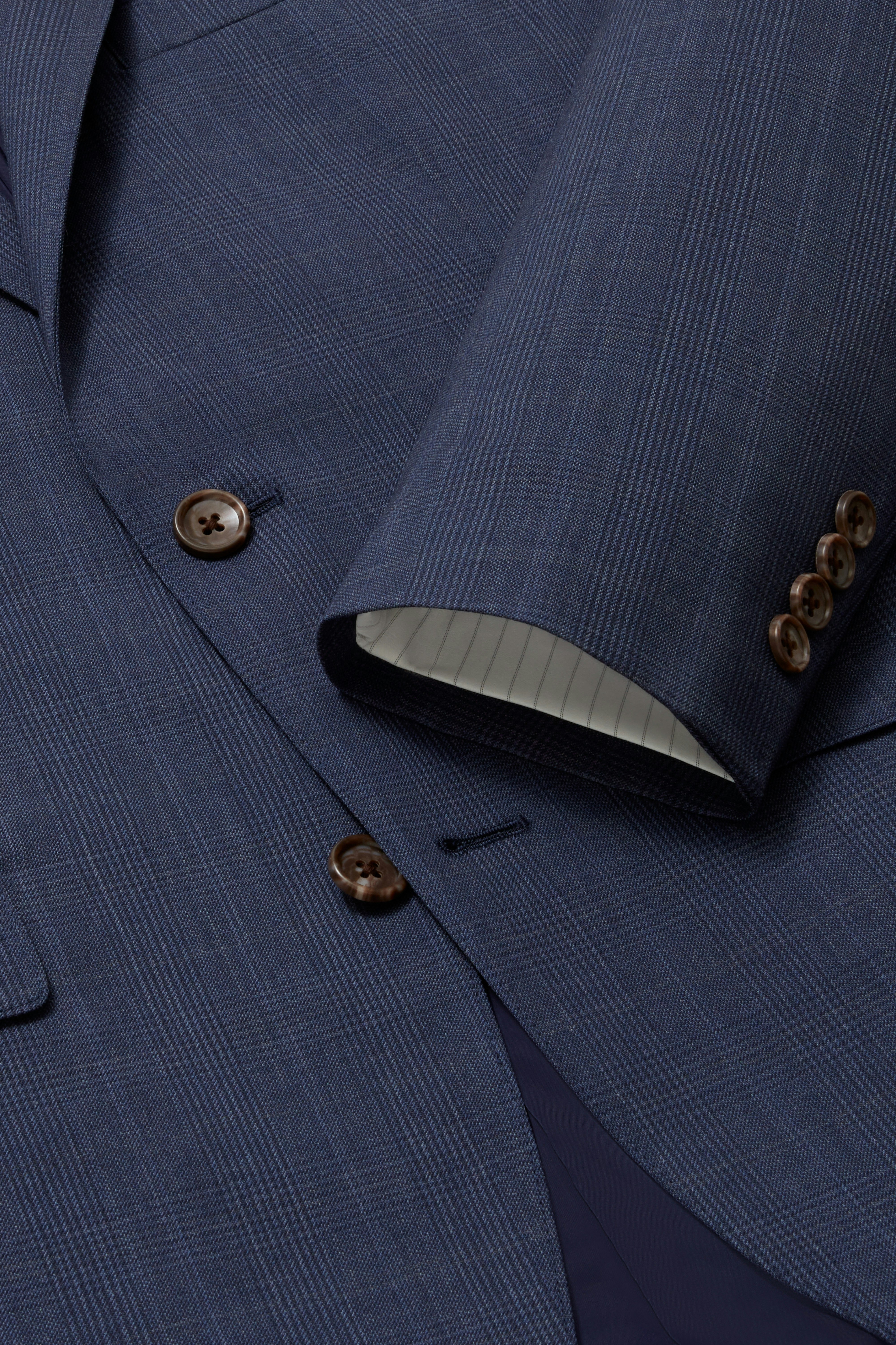 Jetsetter Italian Wool Blazer navy glen plaid