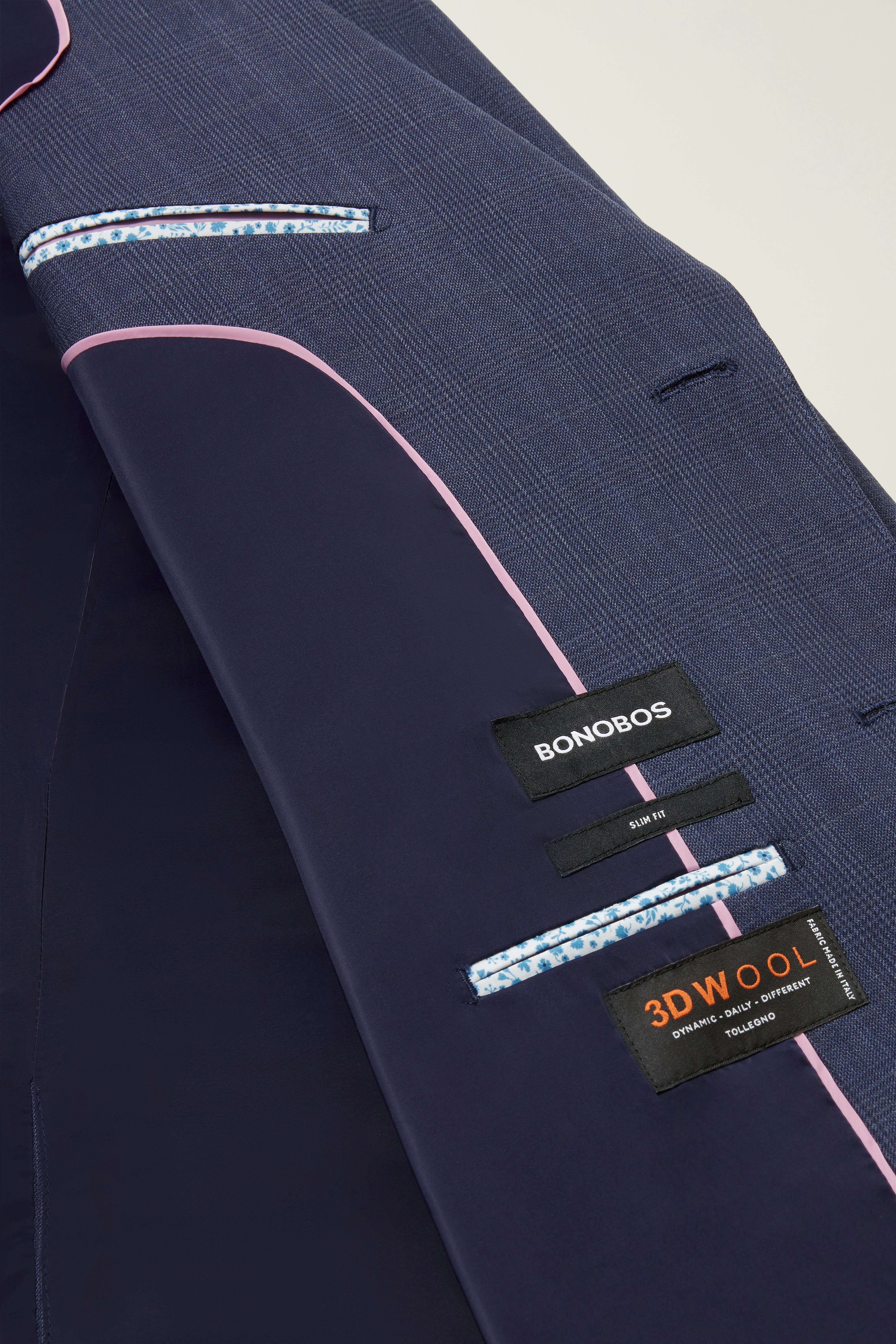 Jetsetter Italian Wool Blazer navy glen plaid