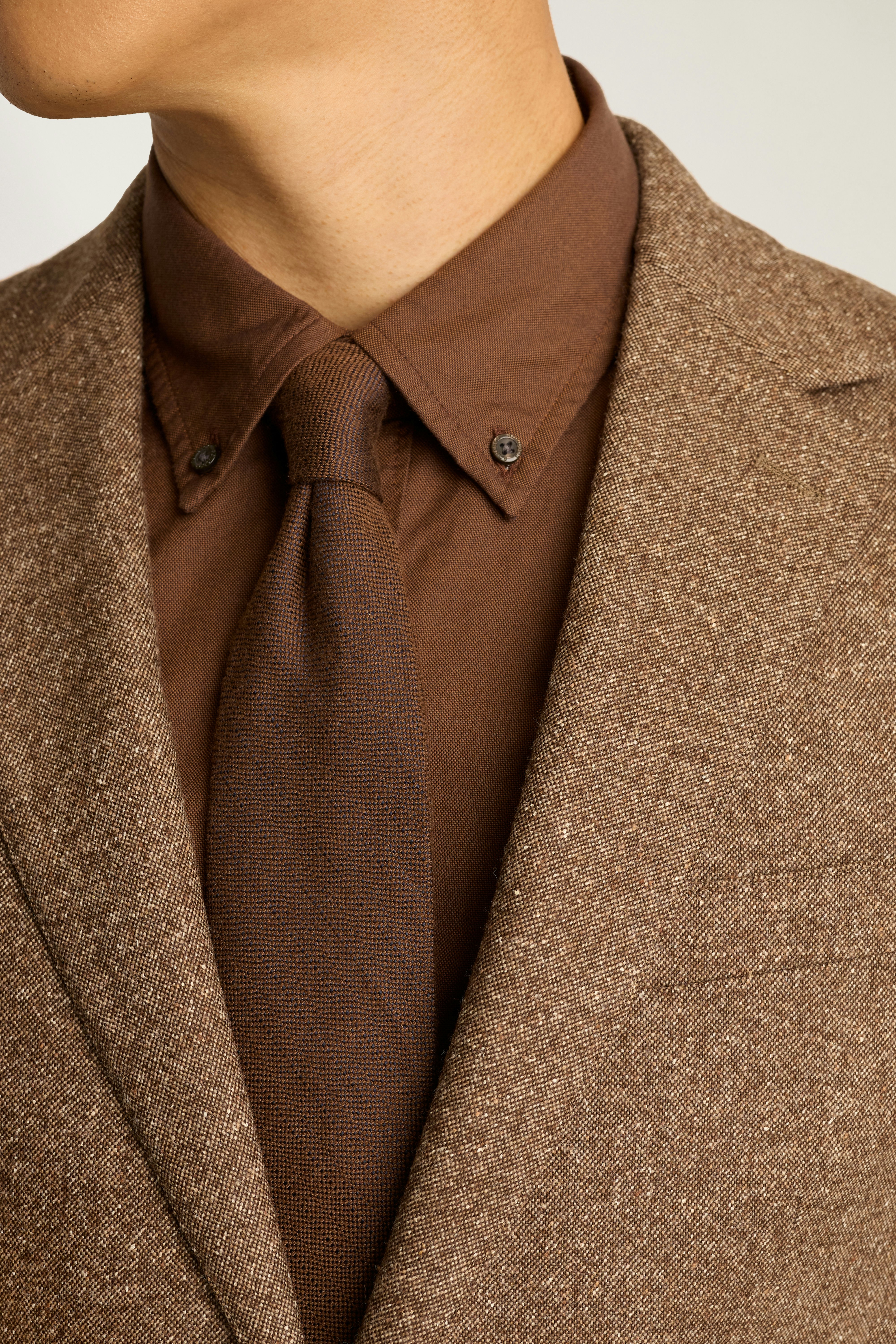 Jetsetter Italian Wool Blazer khaki donegal