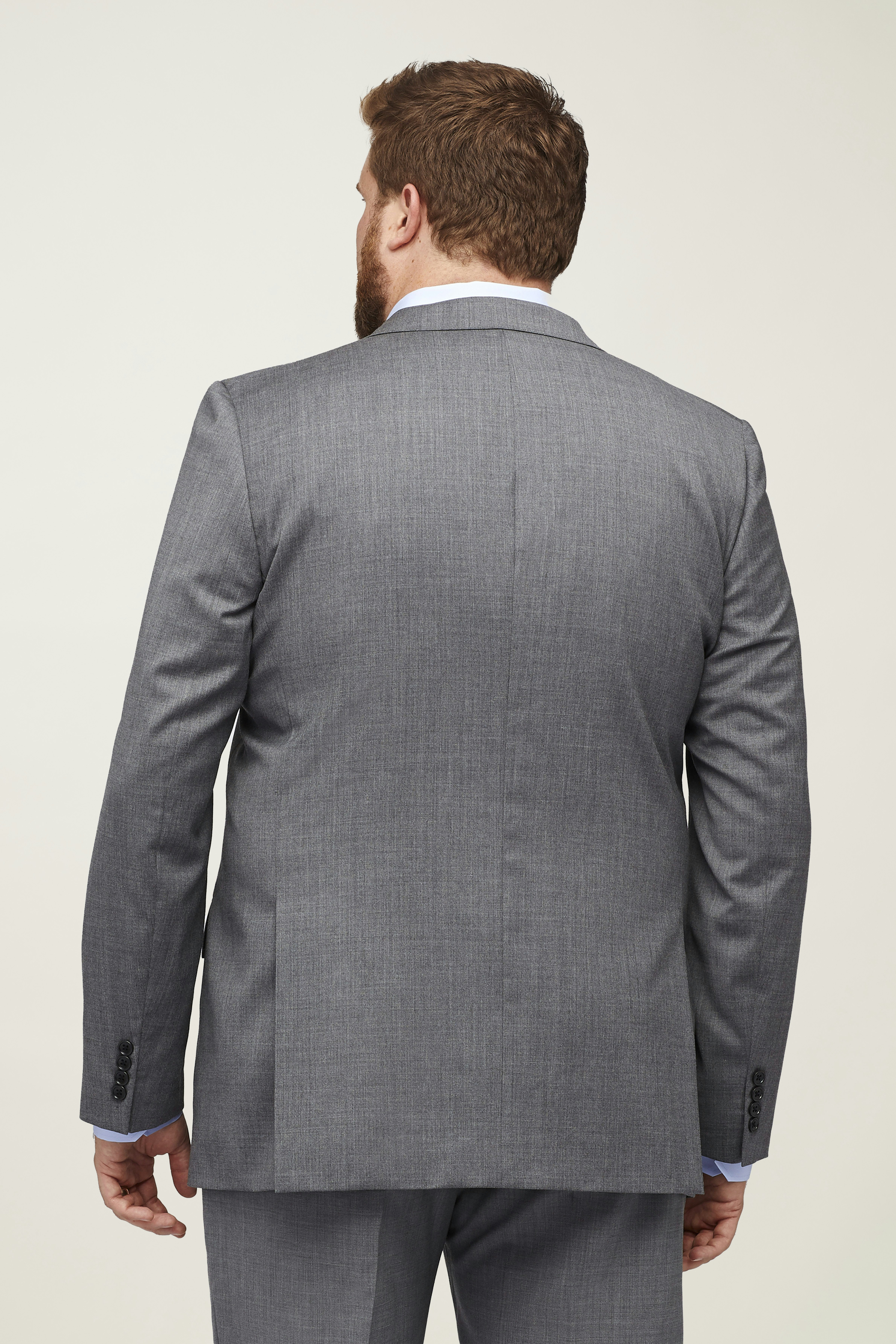 Jetsetter Stretch Wool Suit Jacket Extended Sizes grey